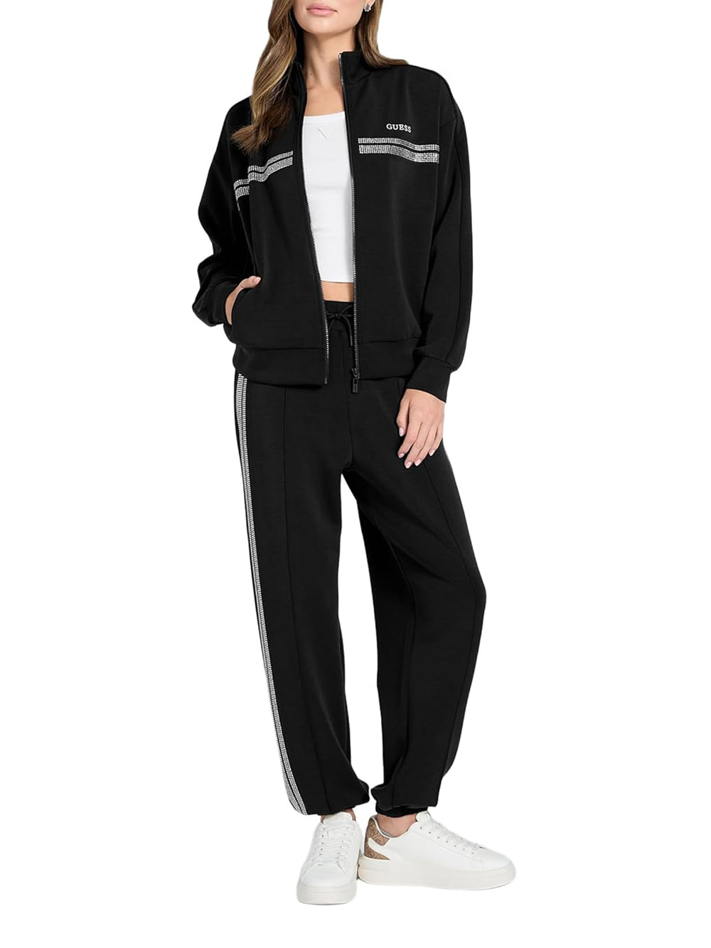 GUESS Felpa Donna - Nero modello V6RQ01KCAY2