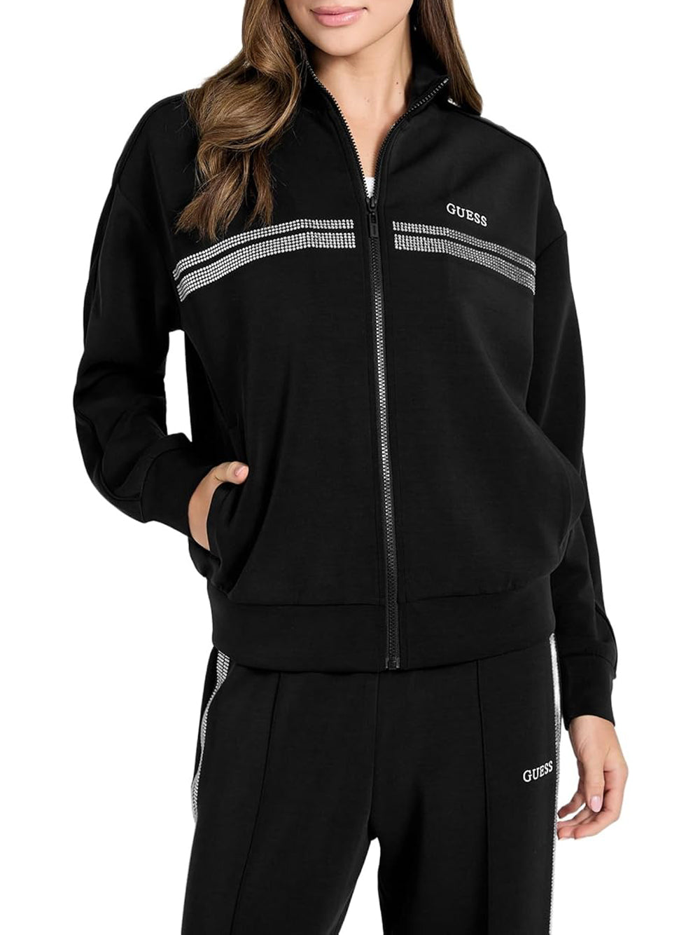 GUESS Felpa Donna - Nero modello V6RQ01KCAY2