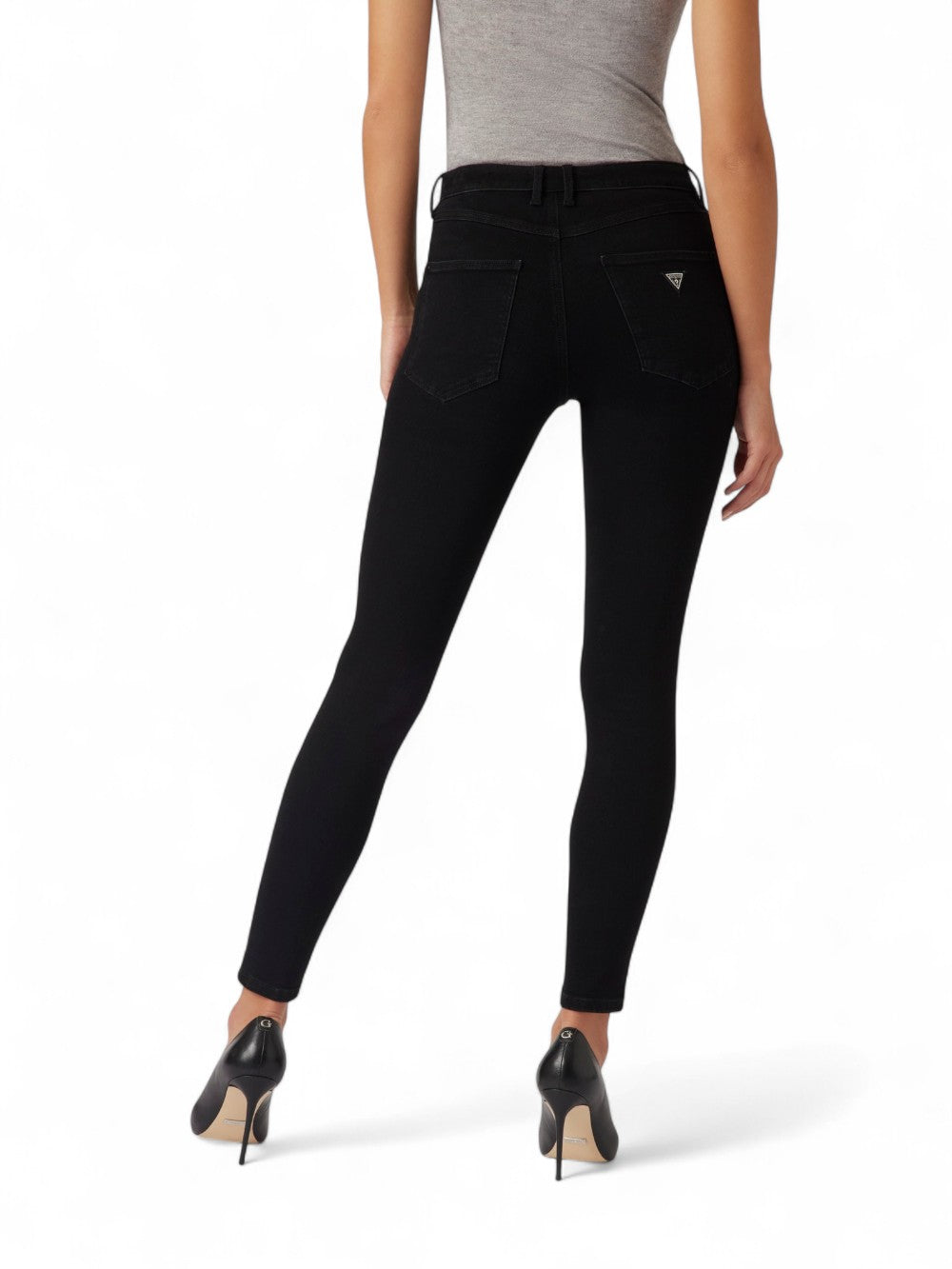 GUESS Pantalone Skinny Fit Donna - Nero modello W2YA46D4PZ1