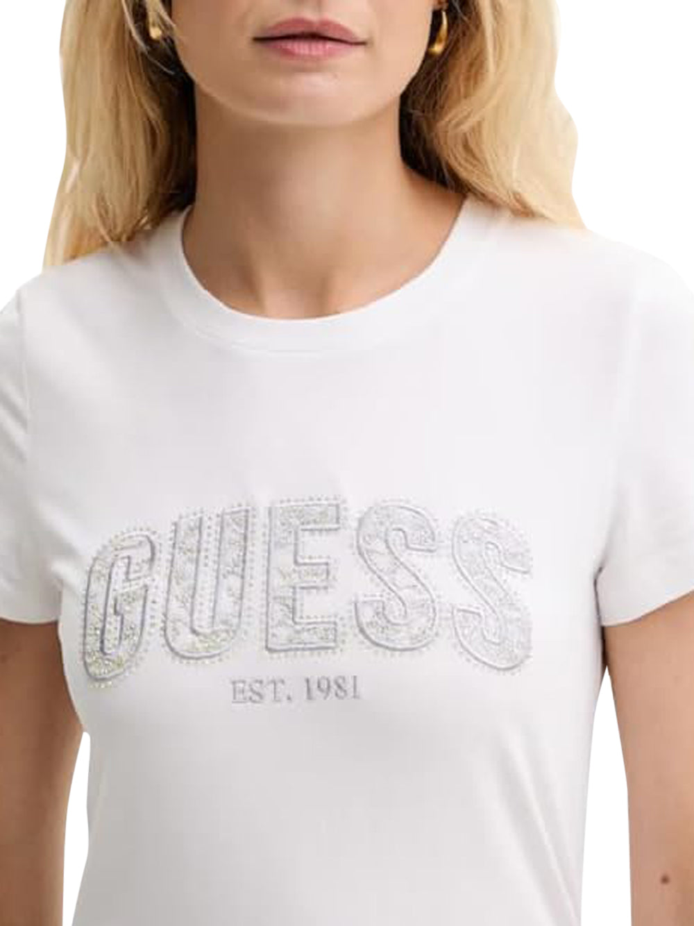 GUESS T-shirt Donna - Bianco modello W5GI04J1314