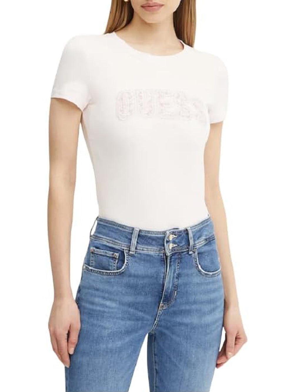 GUESS T-shirt Donna - Bianco modello W5GI04J1314