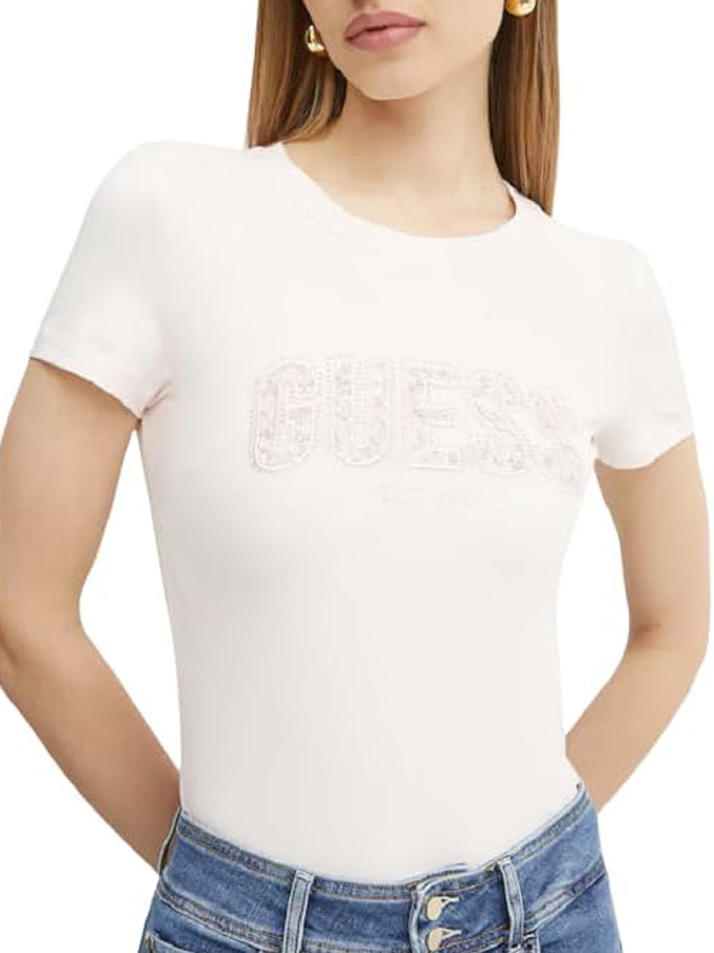 GUESS T-shirt Donna - Bianco modello W5GI04J1314