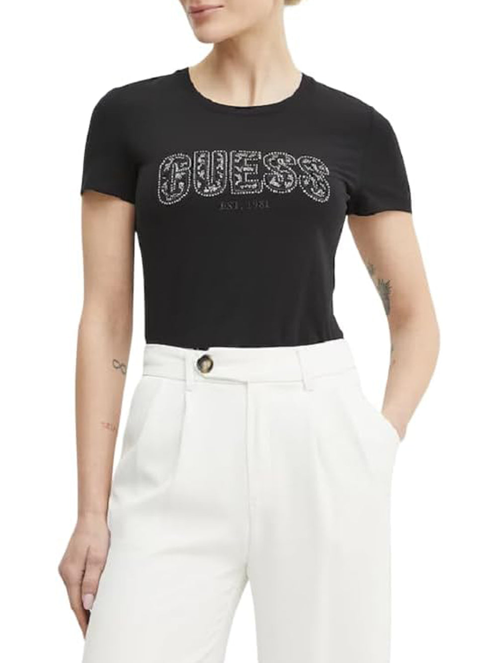 GUESS T-shirt Donna - Bianco modello W5GI04J1314