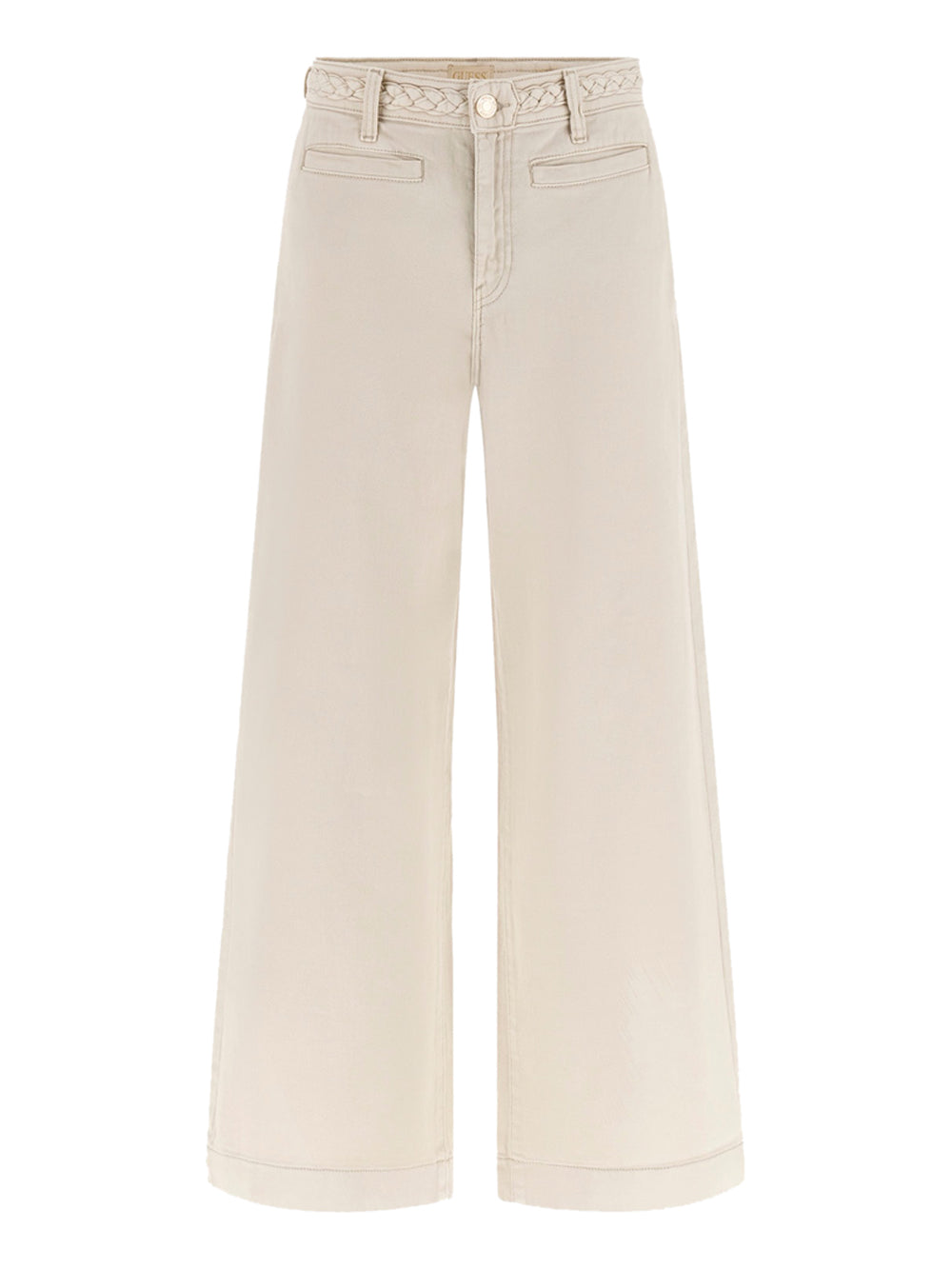 GUESS Pantalone Wide Leg Fit Donna - Beige modello W6GB15W1886