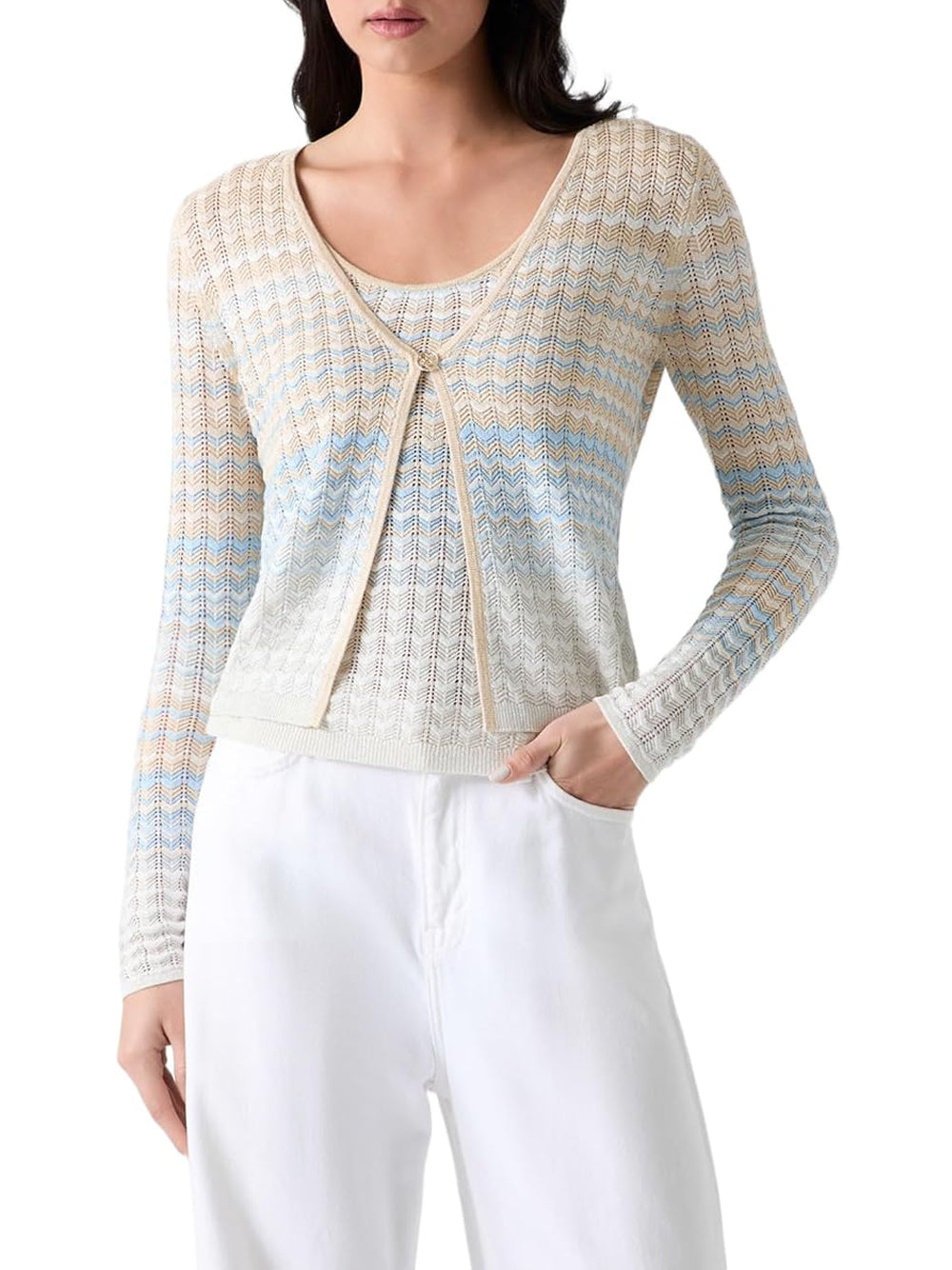 GUESS Cardigan Donna - Blu modello W6GR07Z0588