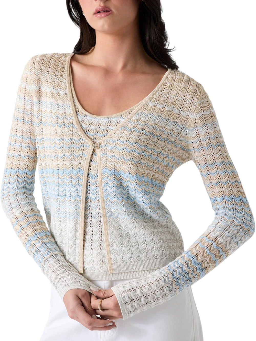 GUESS Cardigan Donna - Blu modello W6GR07Z0588