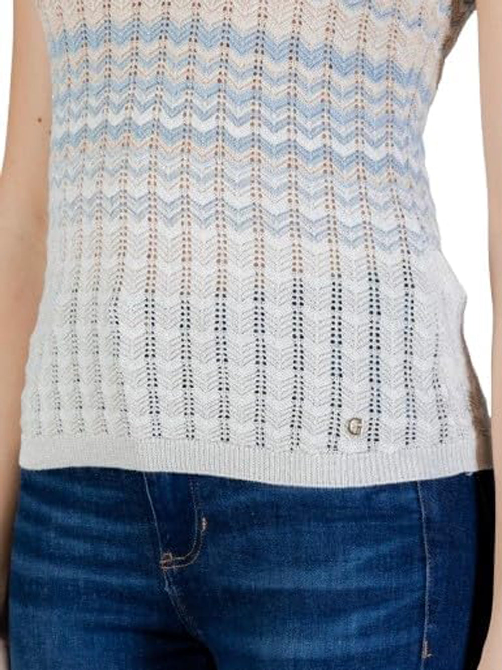 GUESS Maglia Donna - Blu modello W6GR08Z0589