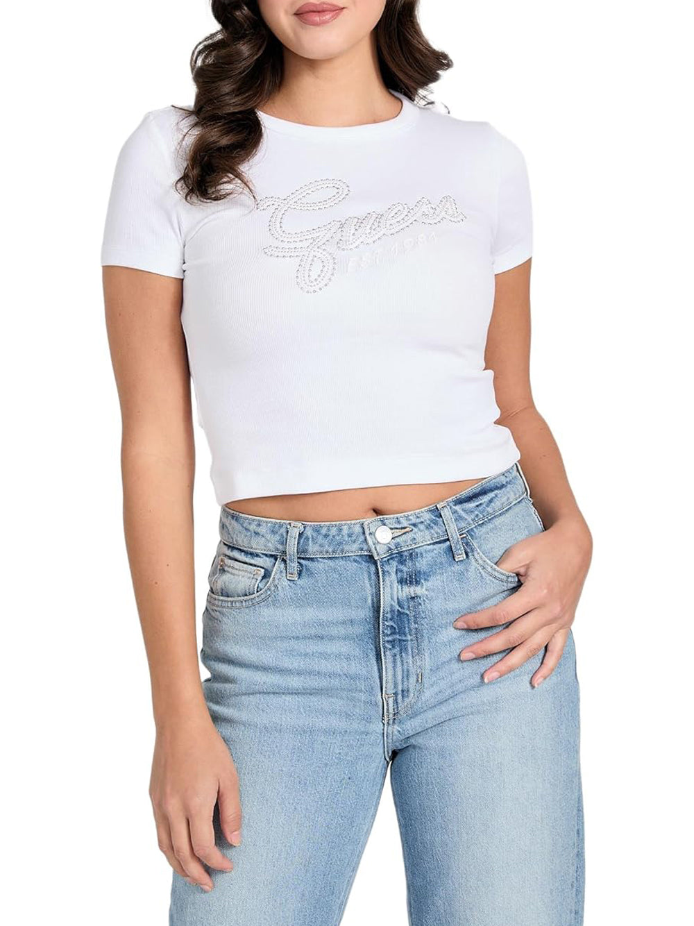 GUESS Tshirt Donna - Bianco modello W6RI22KA0H1