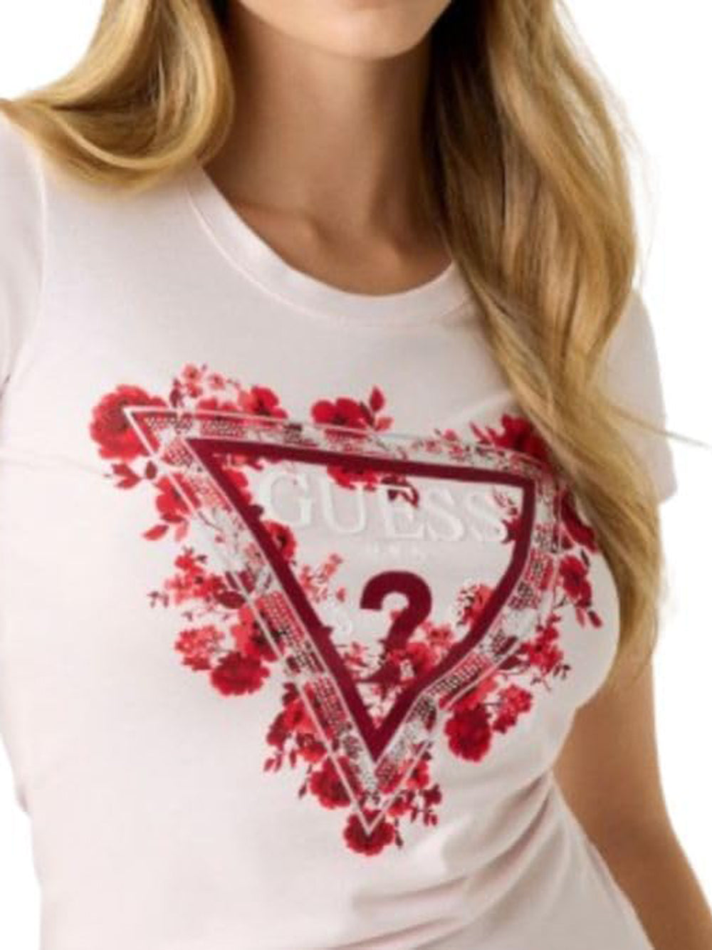 GUESS T-shirt Donna - Rosa modello W6RI24J1314