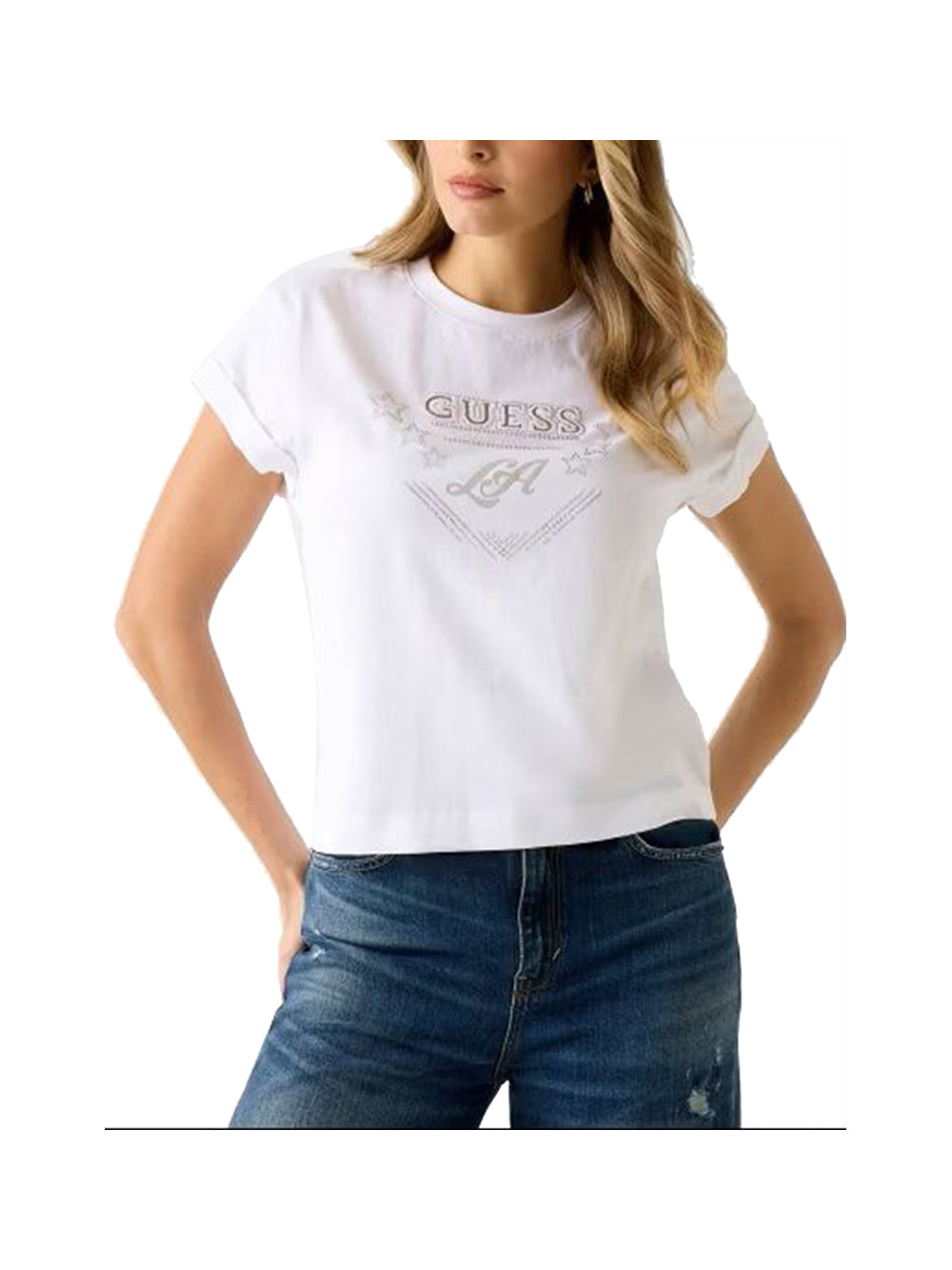 GUESS Tshirt Donna - Bianco modello W6RI30I3Z14
