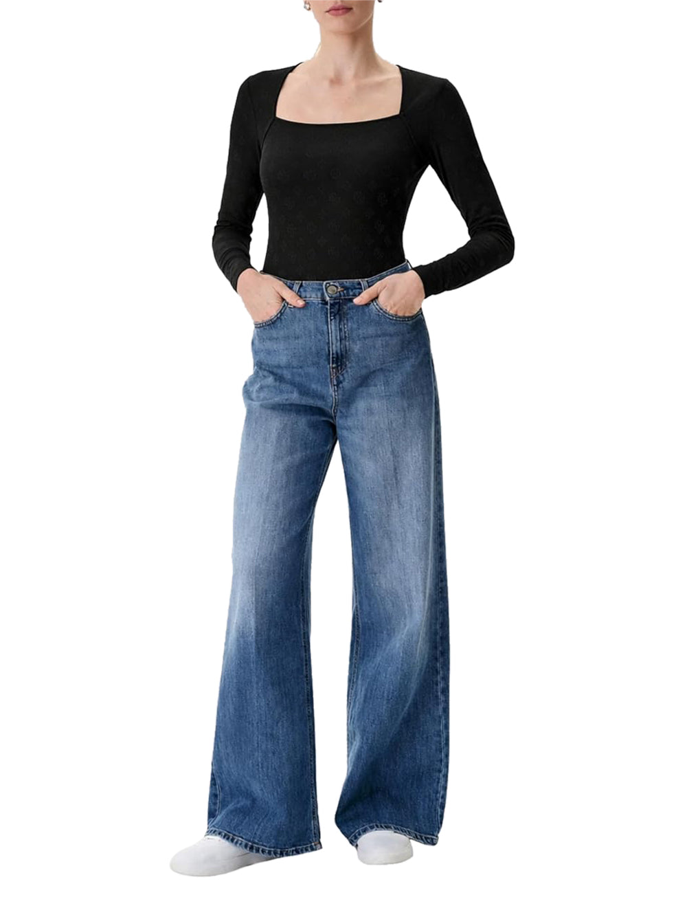 GUESS Maglia Donna - Nero modello W6RP45KA660