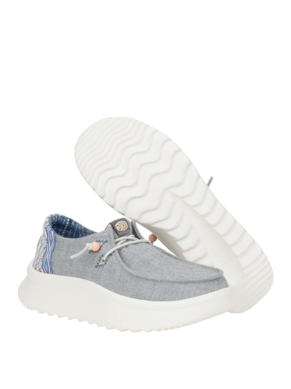 HEY DUDE Slip-on Moc toe Donna - Grigio modello HD.41946