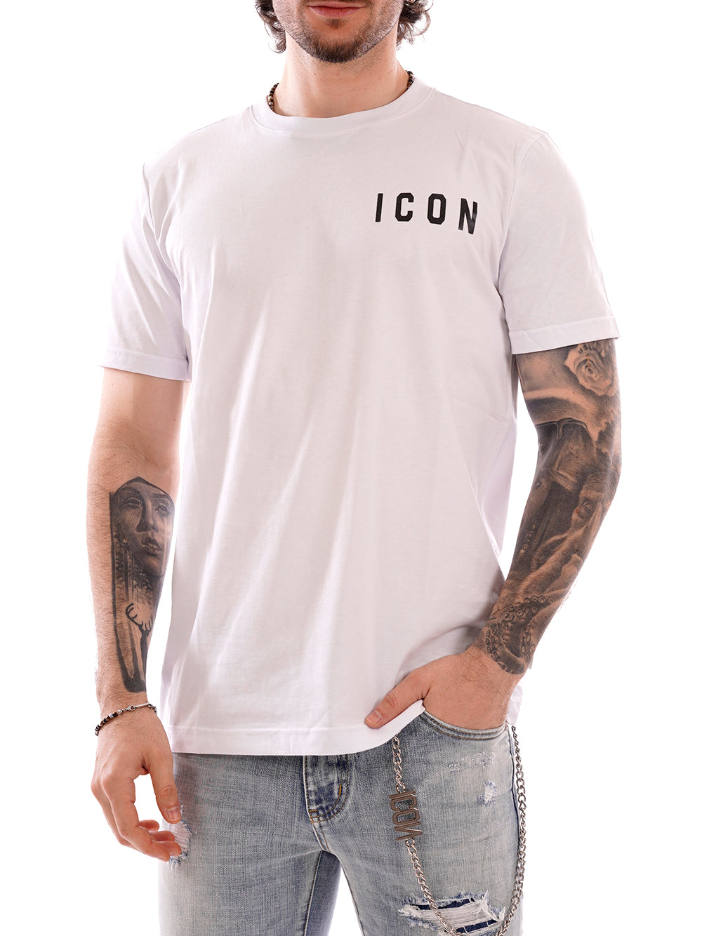 ICON T-shirt Uomo - Bianco modello IUT007