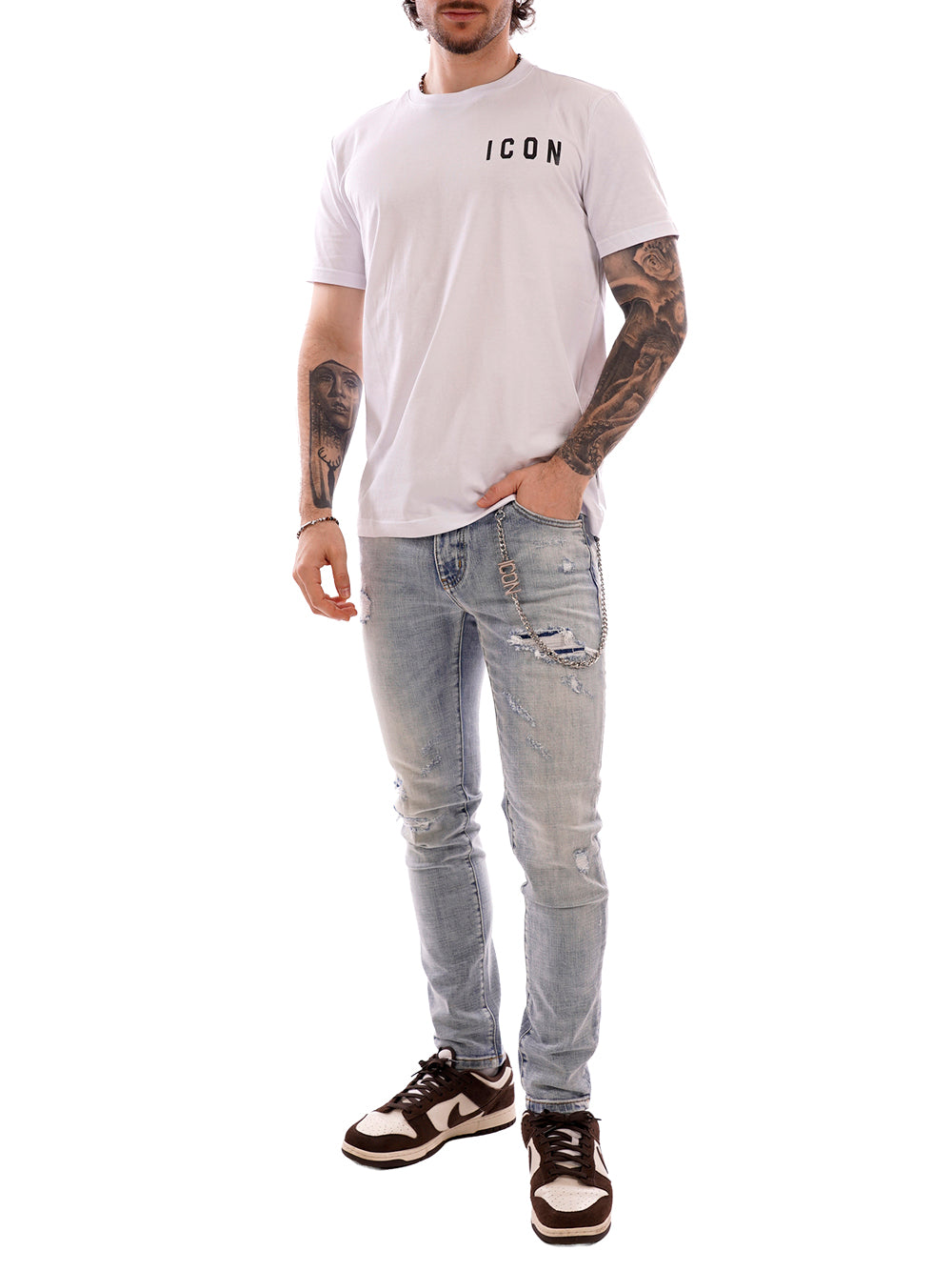 ICON T-shirt Uomo - Bianco modello IUT007