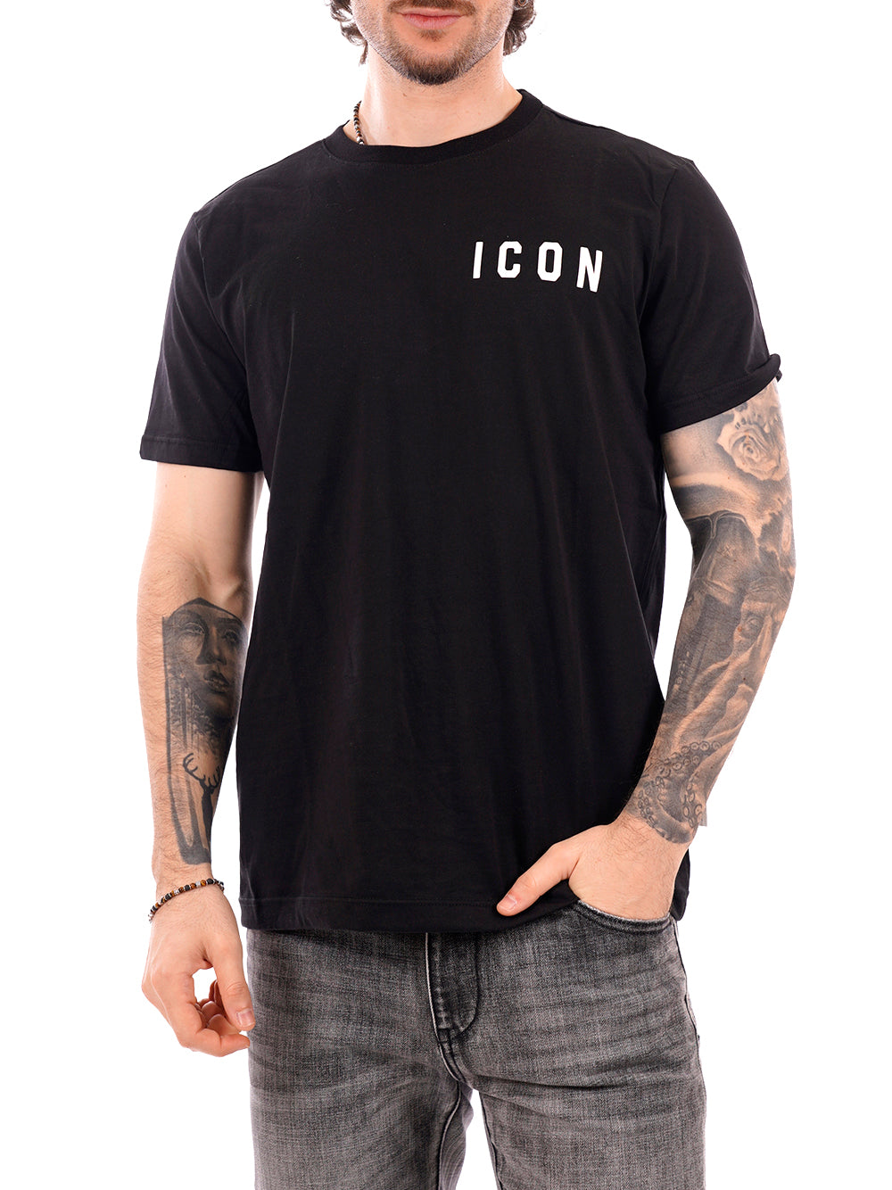 ICON T-shirt Uomo - Nero modello IUT007