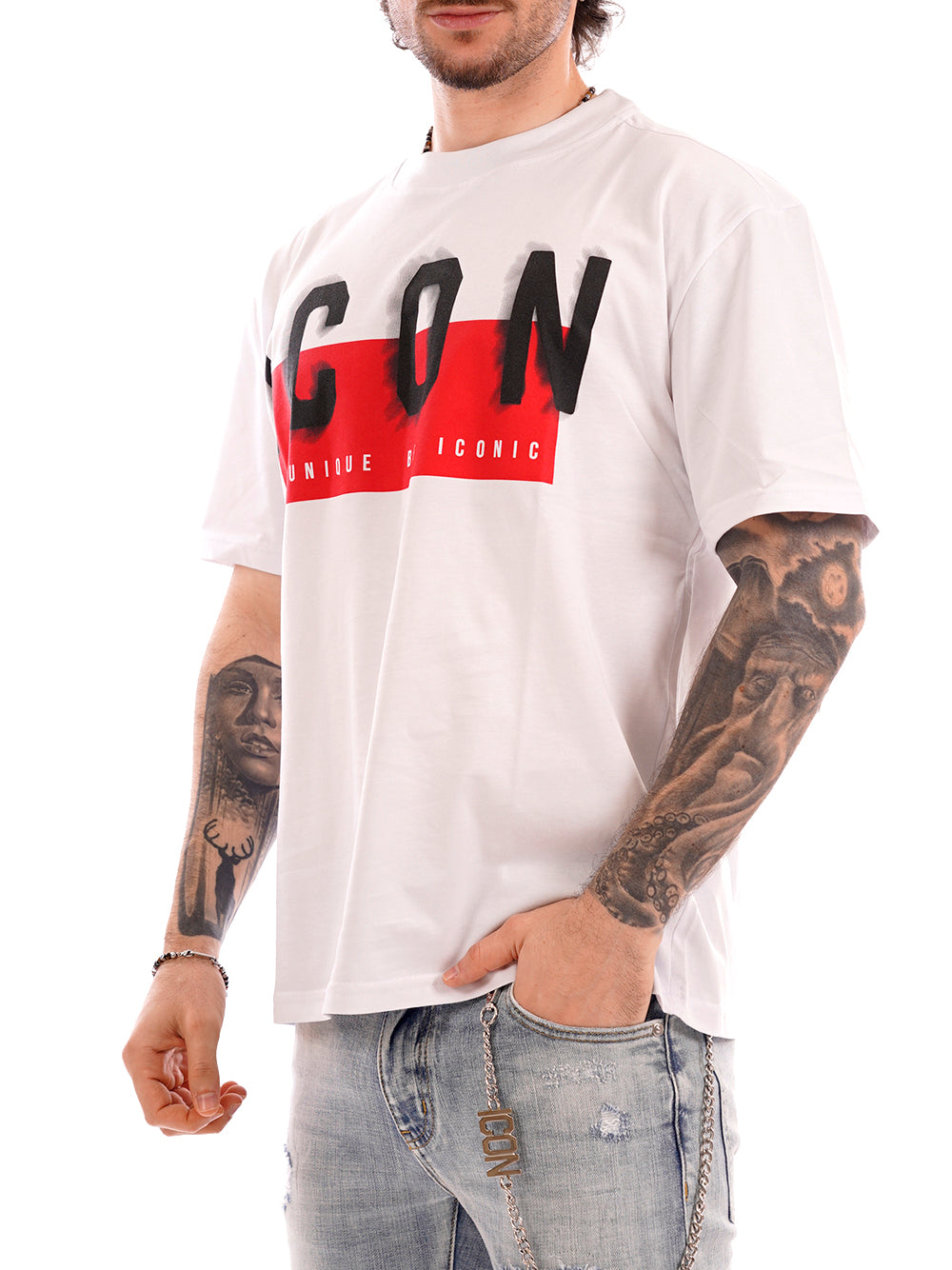 ICON T-shirt Uomo - Bianco modello IUT041