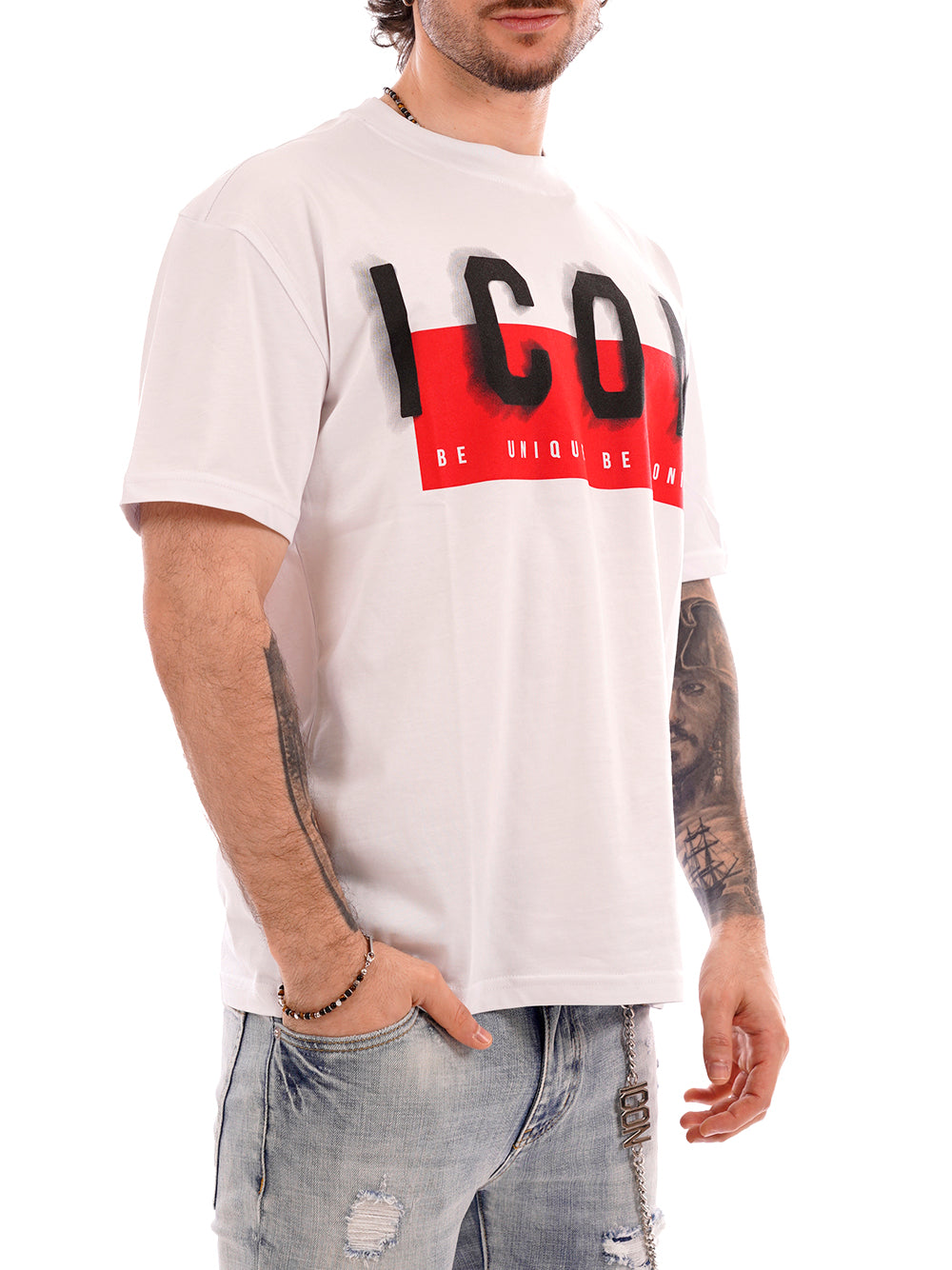 ICON T-shirt Uomo - Bianco modello IUT041