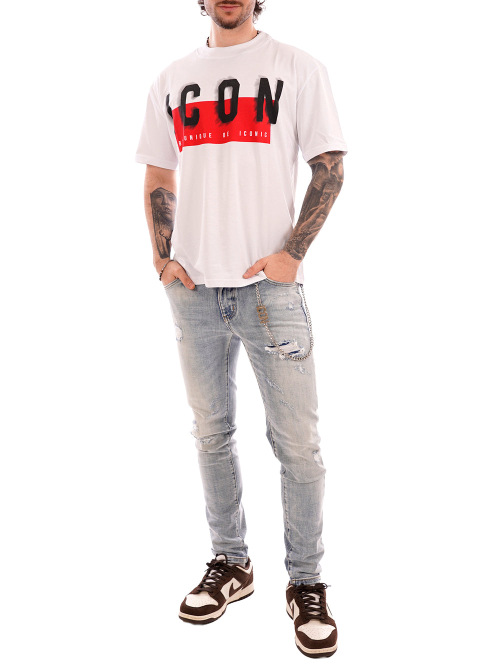 ICON T-shirt Uomo - Bianco modello IUT041