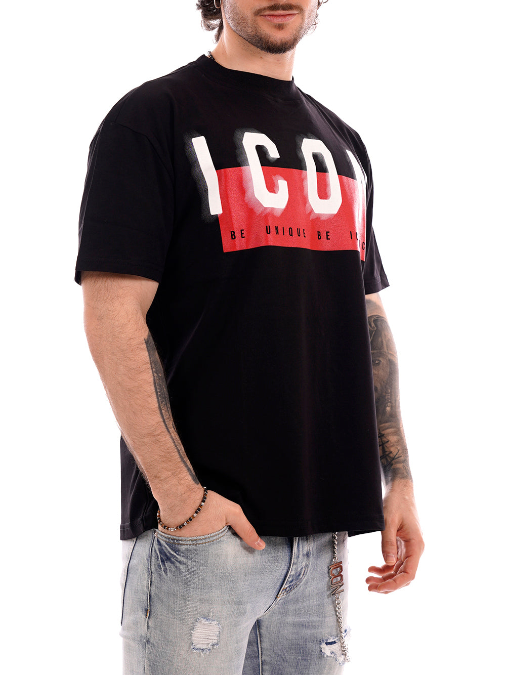 ICON T-shirt Uomo - Nero modello IUT041