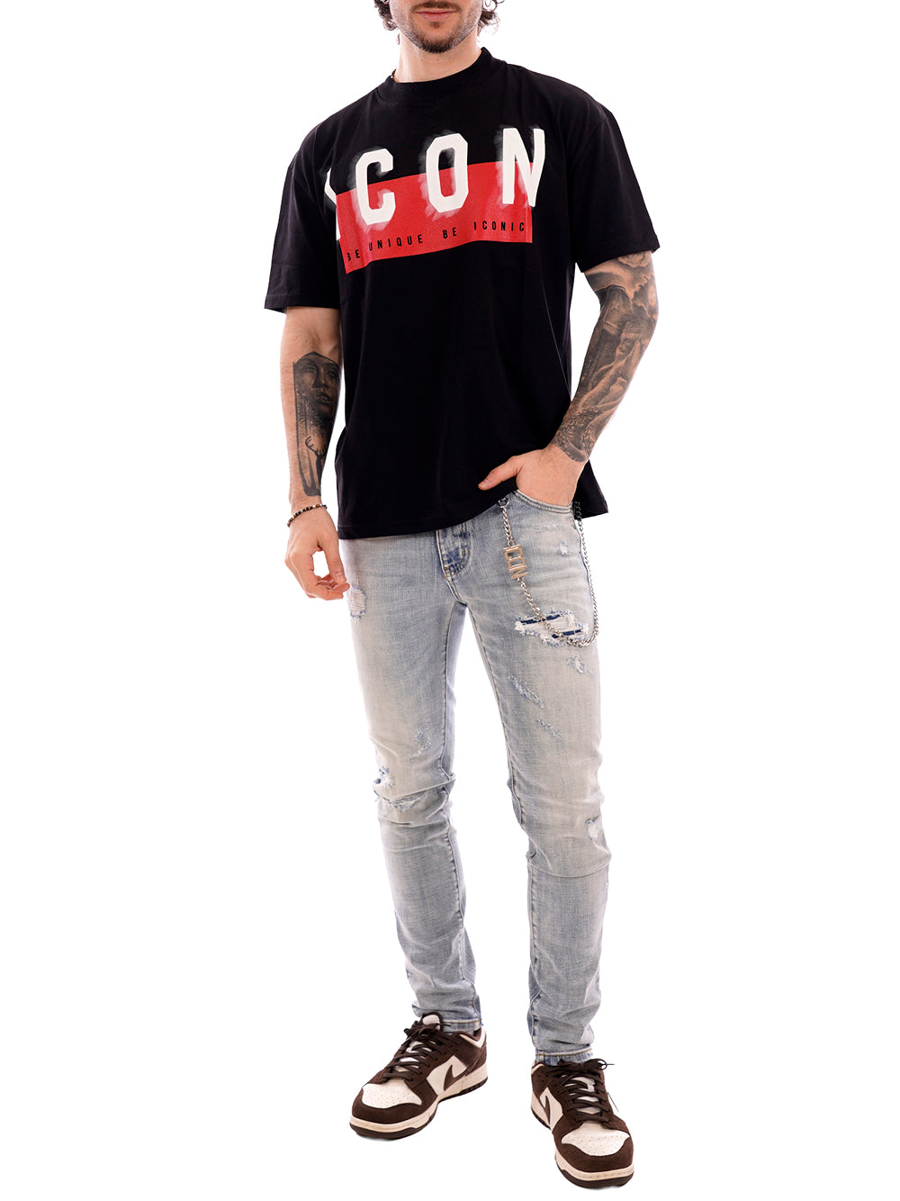 ICON T-shirt Uomo - Nero modello IUT041