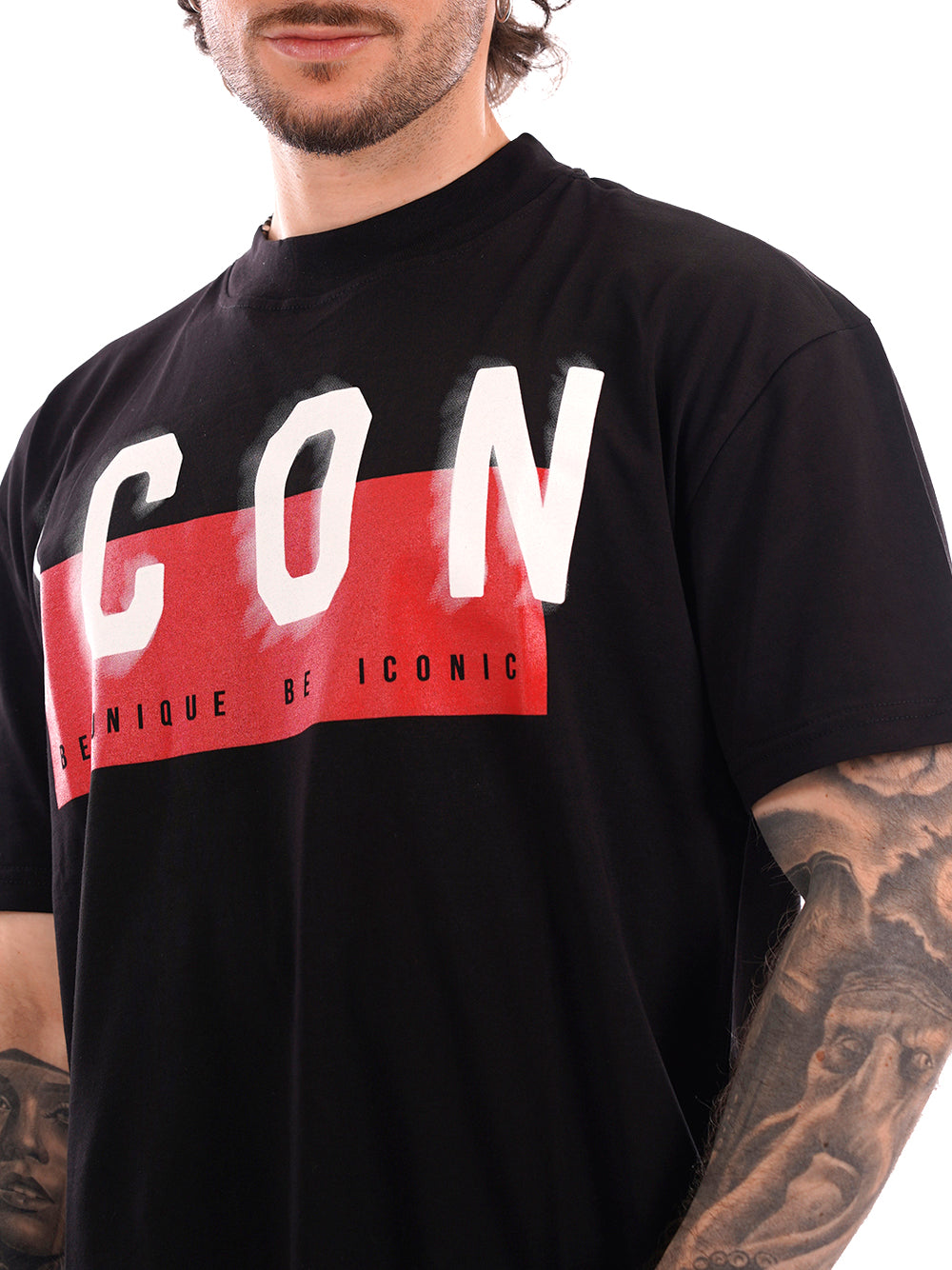 ICON T-shirt Uomo - Nero modello IUT041