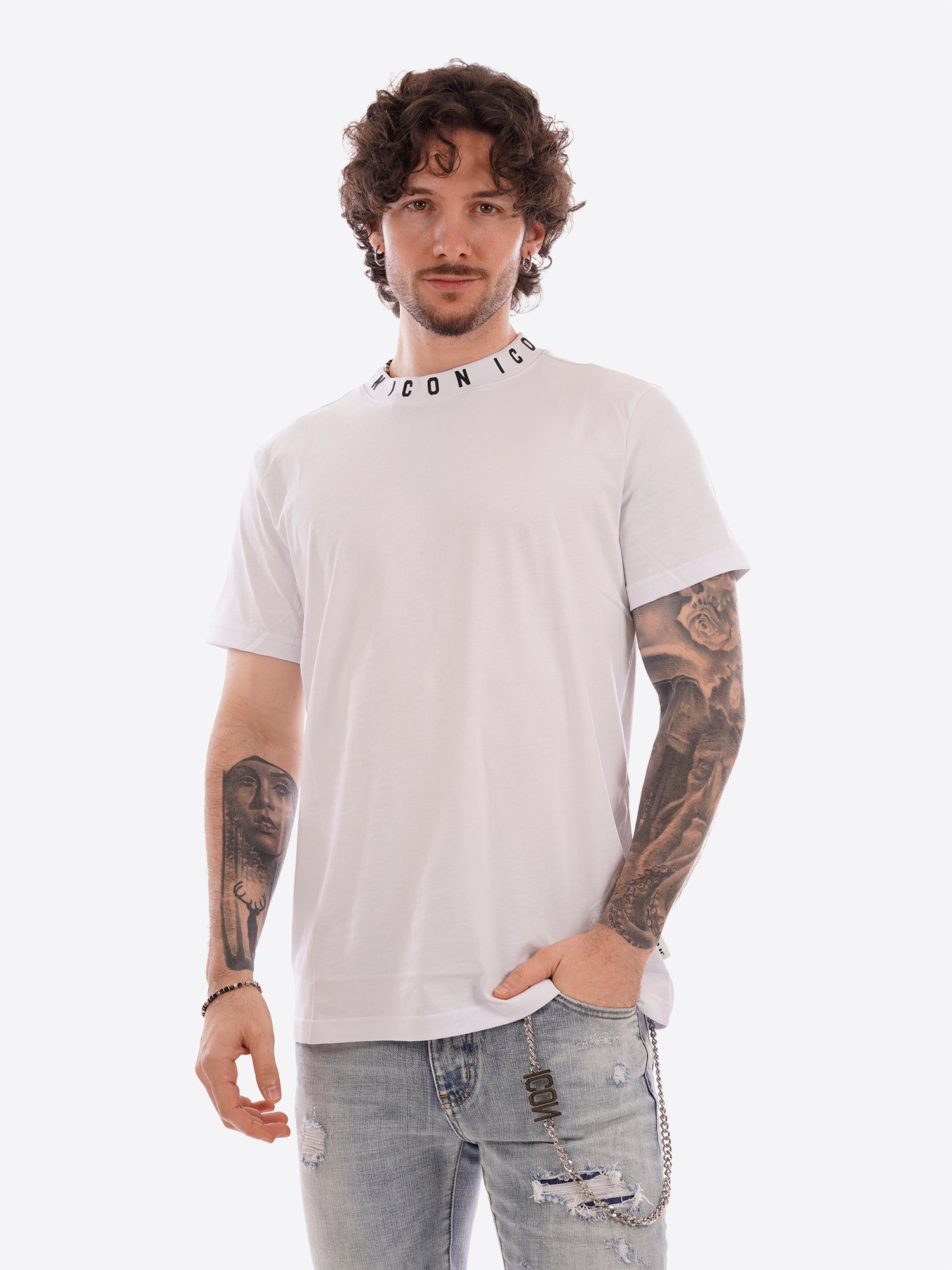 ICON T-shirt Uomo - Bianco modello IUT042