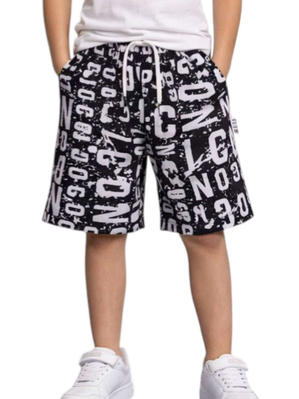 ICON kids Shorts Bambino - Nero/bianco modello IBSH001095