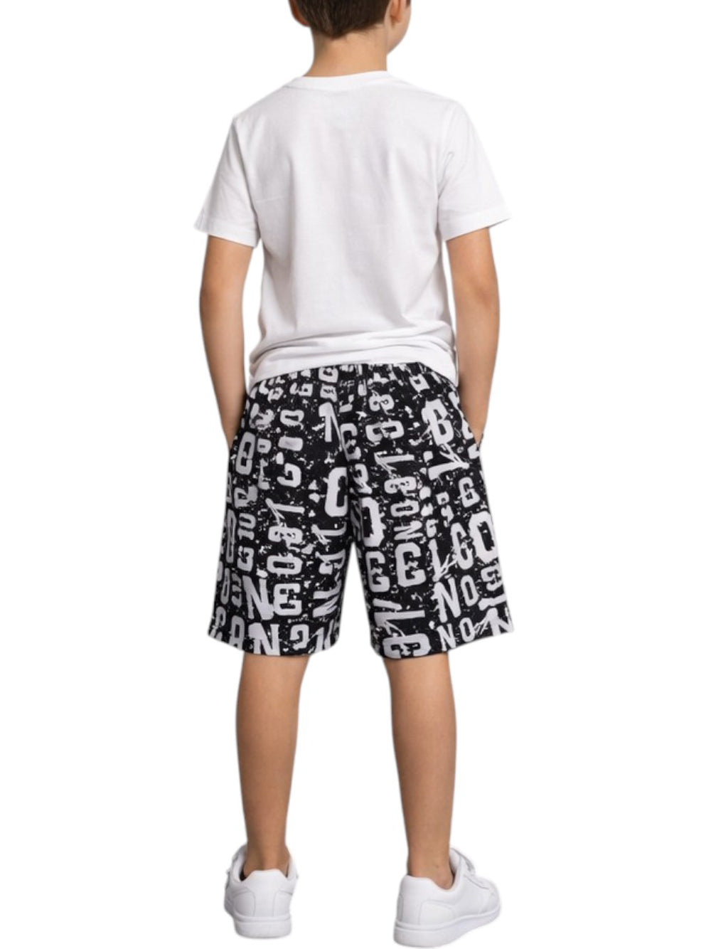 ICON kids Shorts Bambino - Nero/bianco modello IBSH001095
