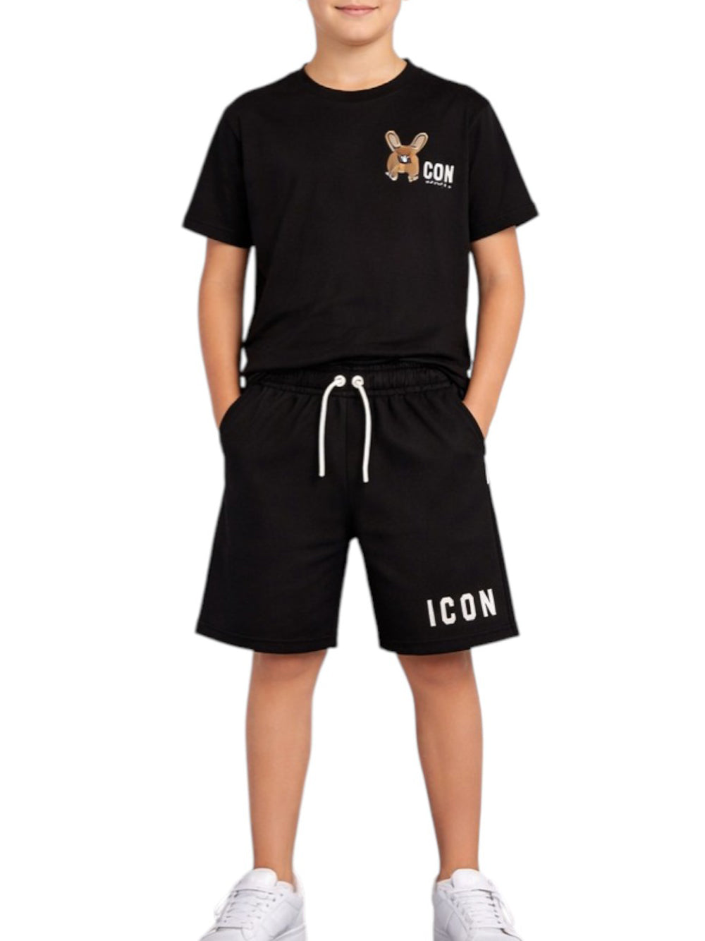 ICON kids Shorts Bambino - Nero modello IBSH001269