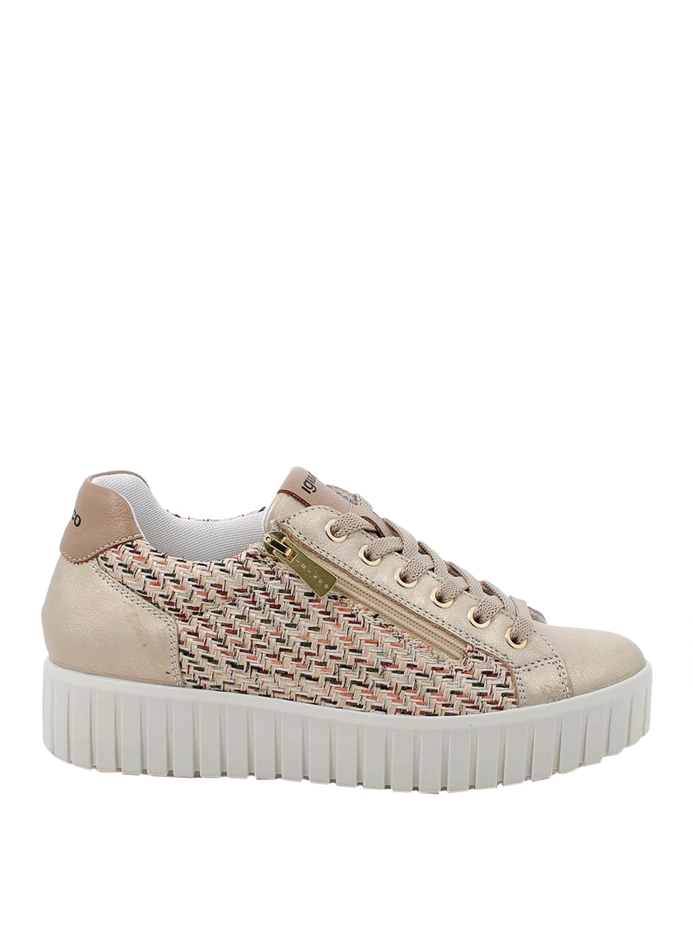 IGI&CO Sneakers con zeppa Donna - Platino modello 1145777