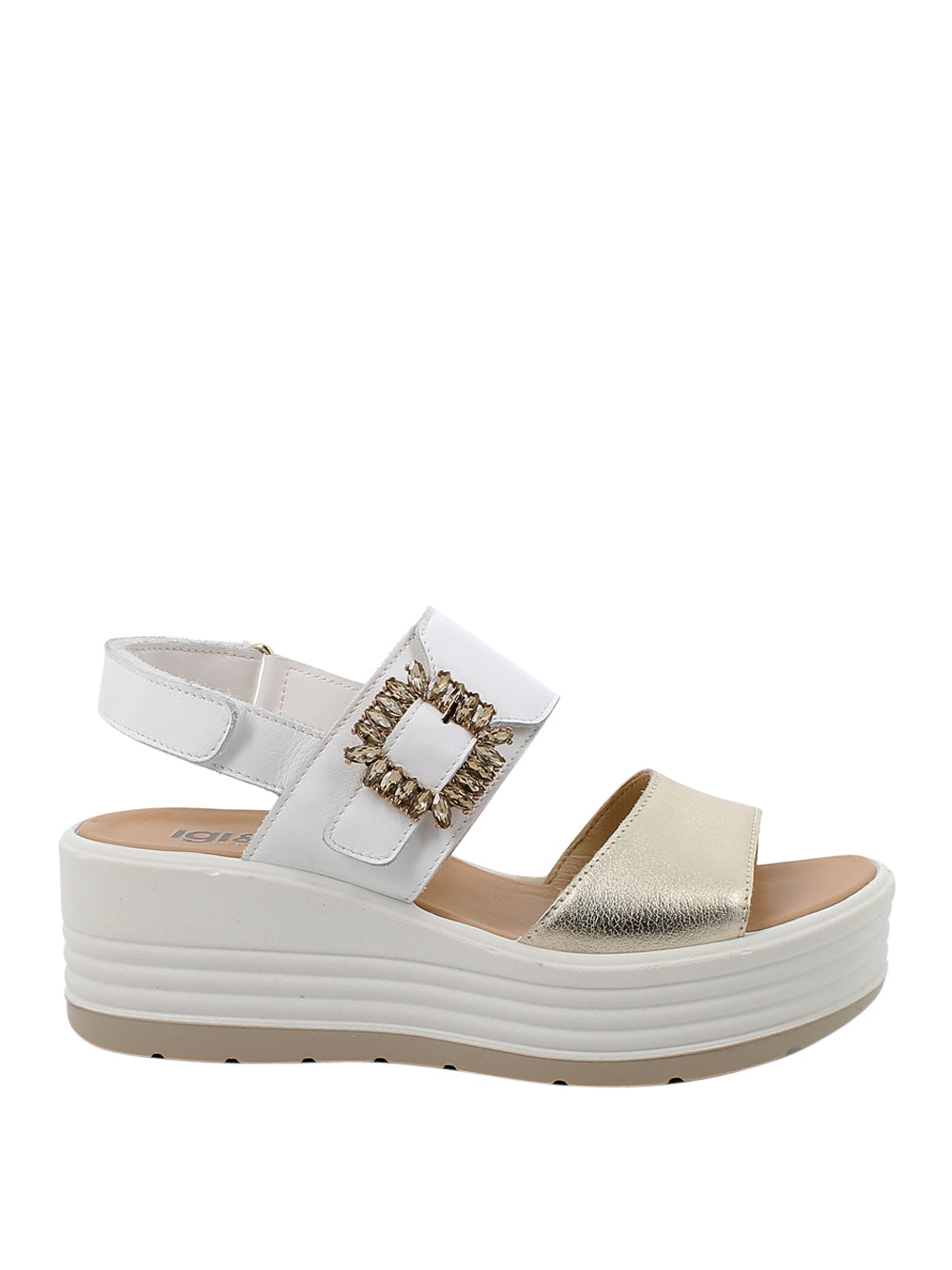 IGI&CO Sandali con zeppa Donna - Platino modello 1164522