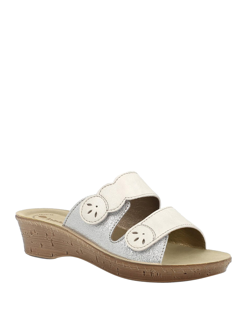 INBLU Ciabatte con strappi Donna - Bianco modello 2693SC901