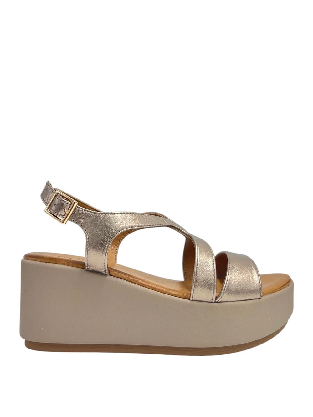 INUOVO Sandali con zeppa Donna - Grigio modello SS26123106