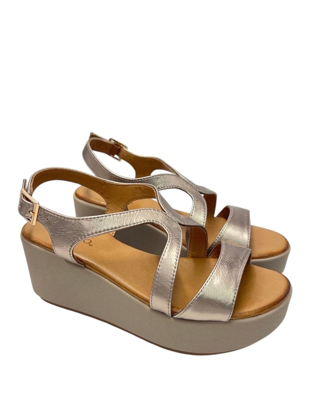 INUOVO Sandali con zeppa Donna - Grigio modello SS26123106