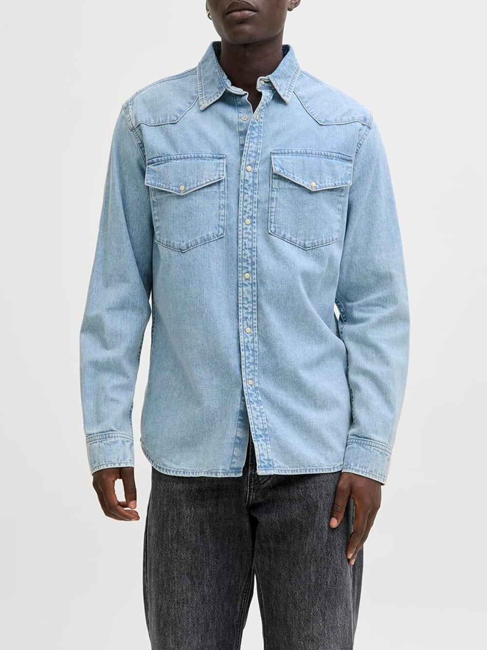 JACK&JONES Camicia Uomo - Jeans modello 12289219