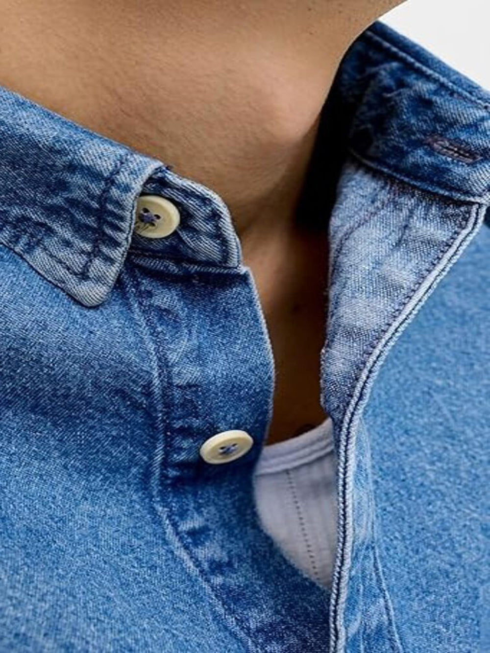 JACK&JONES Camicia Uomo - Jeans modello 12289227