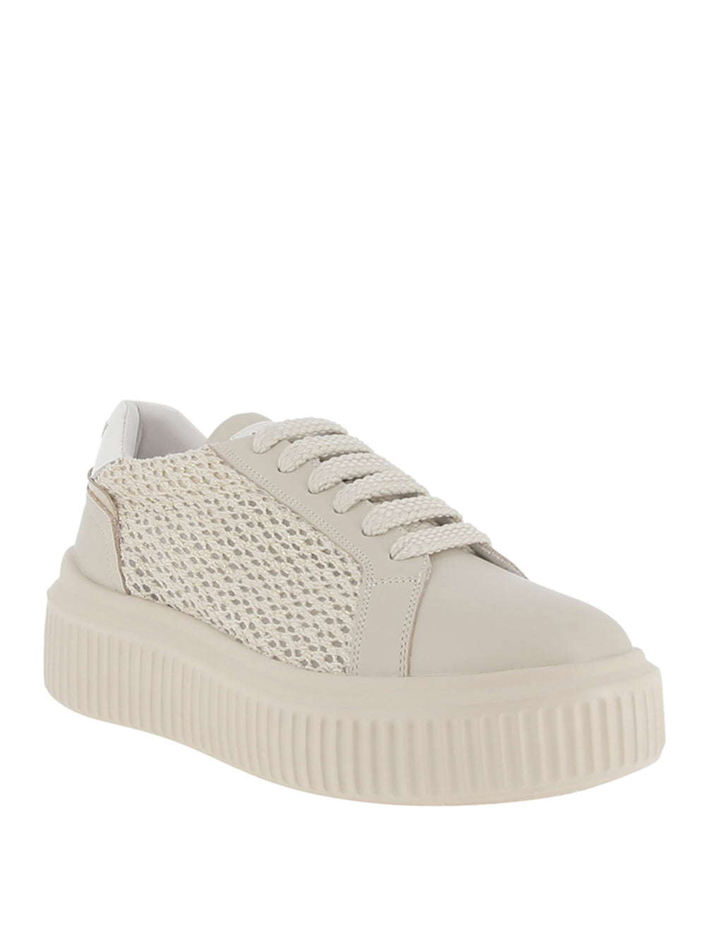 JANET&JANET Sneakers platform Donna - Beige modello J-574