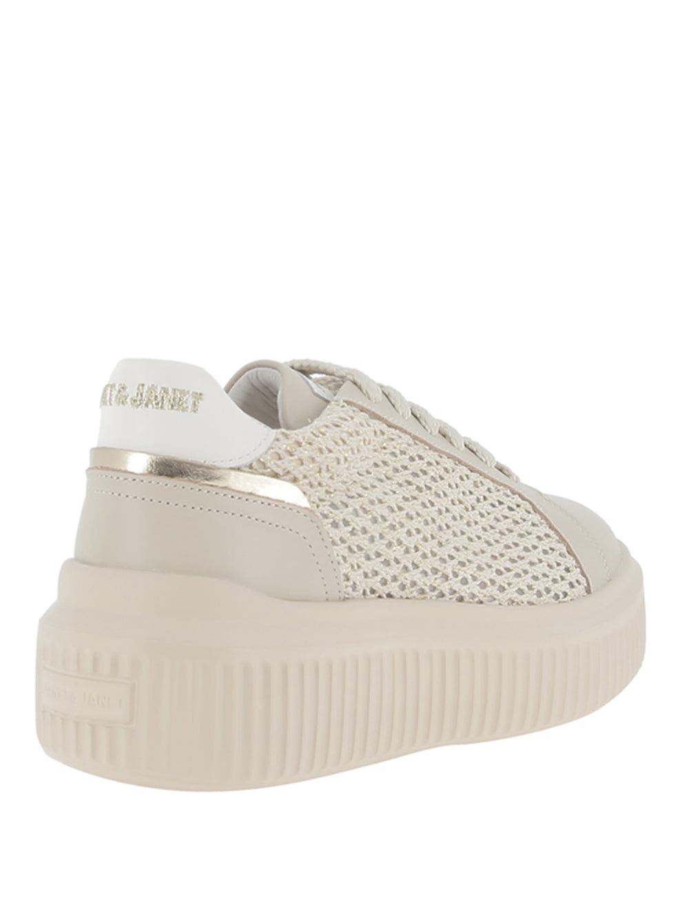JANET&JANET Sneakers platform Donna - Beige modello J-574