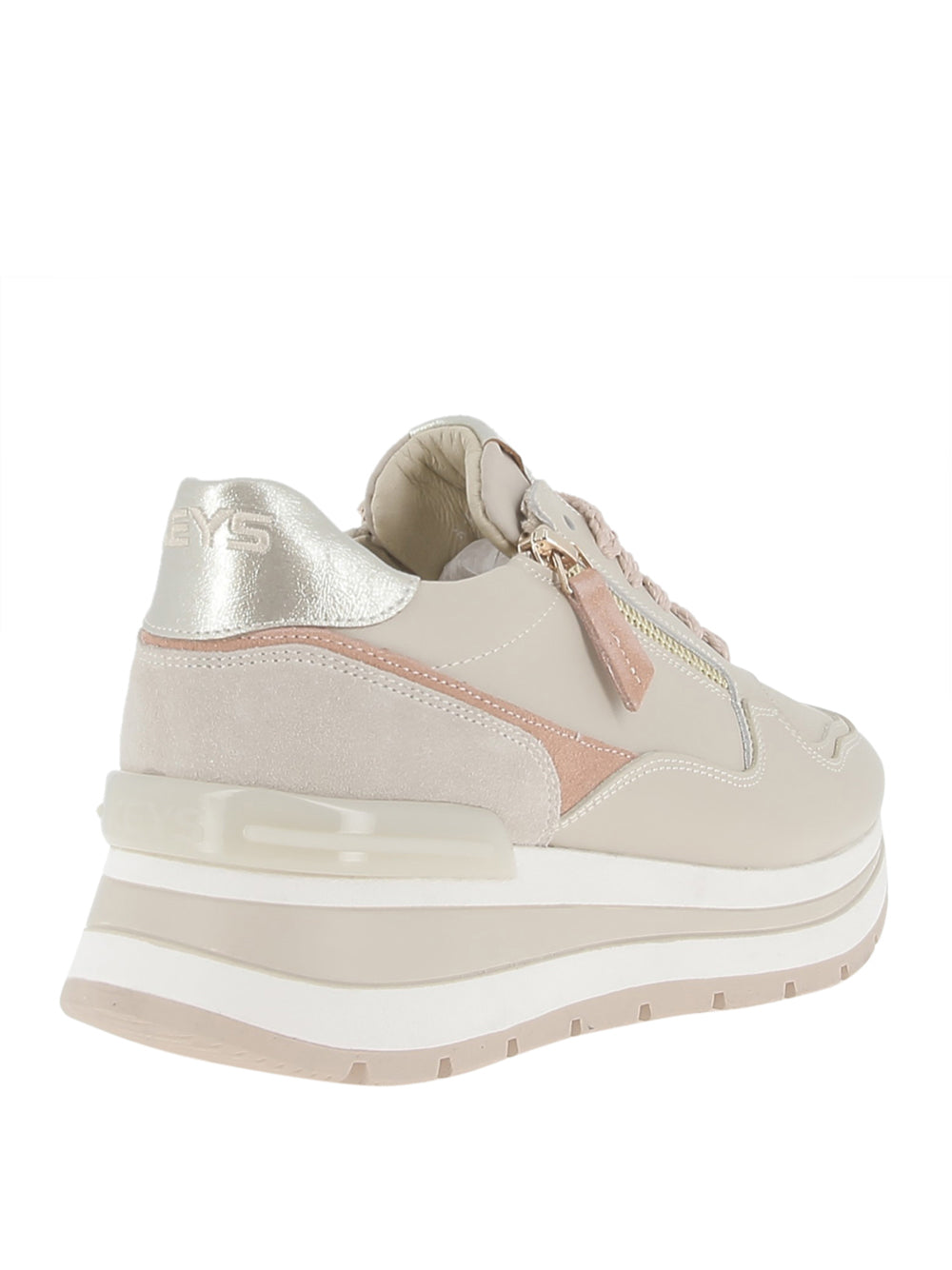 KEYS Sneakers con zeppa Donna - Beige modello K-11881