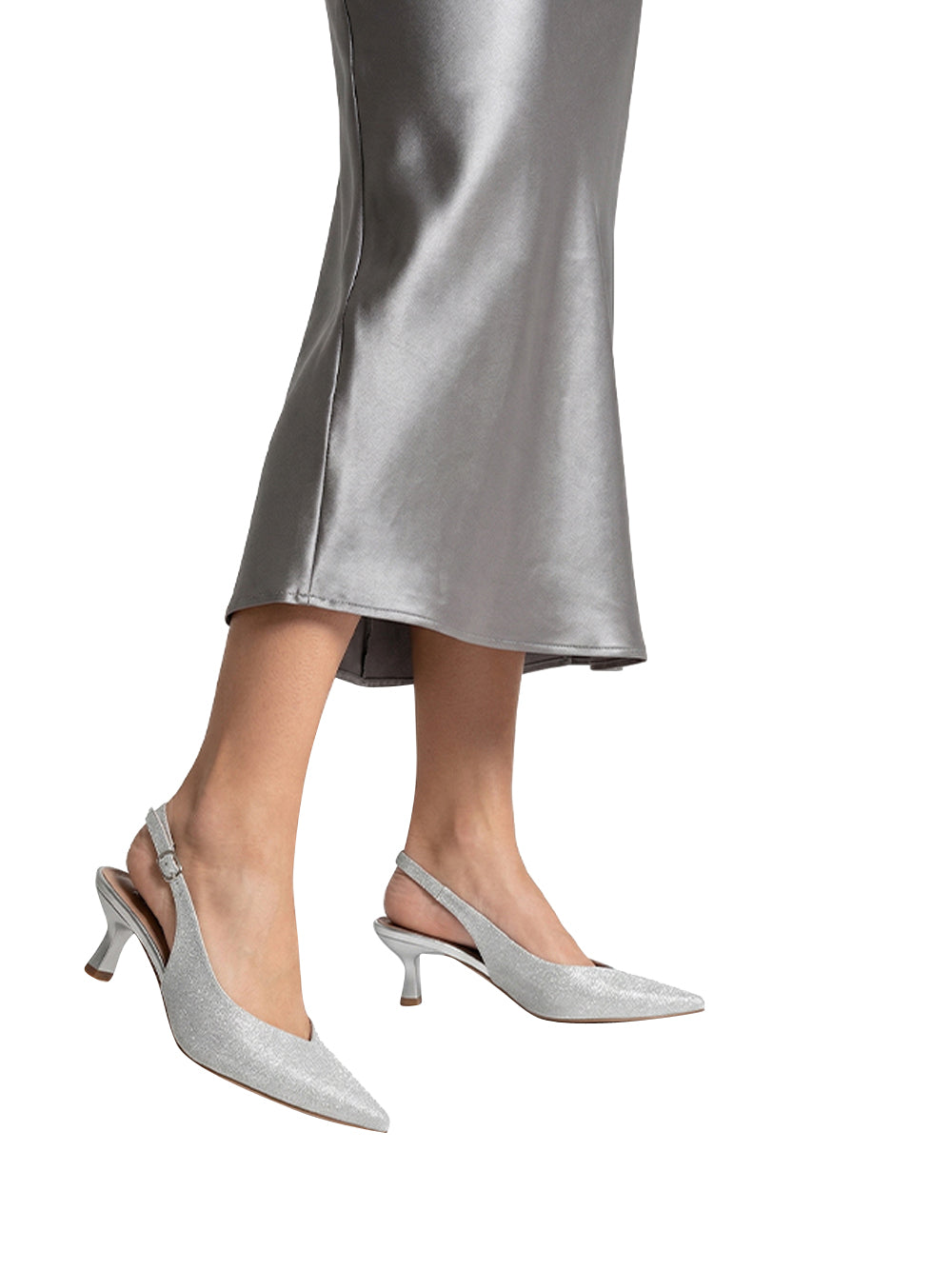 KHARISMA Decollete sling back Donna - Argento modello 2102