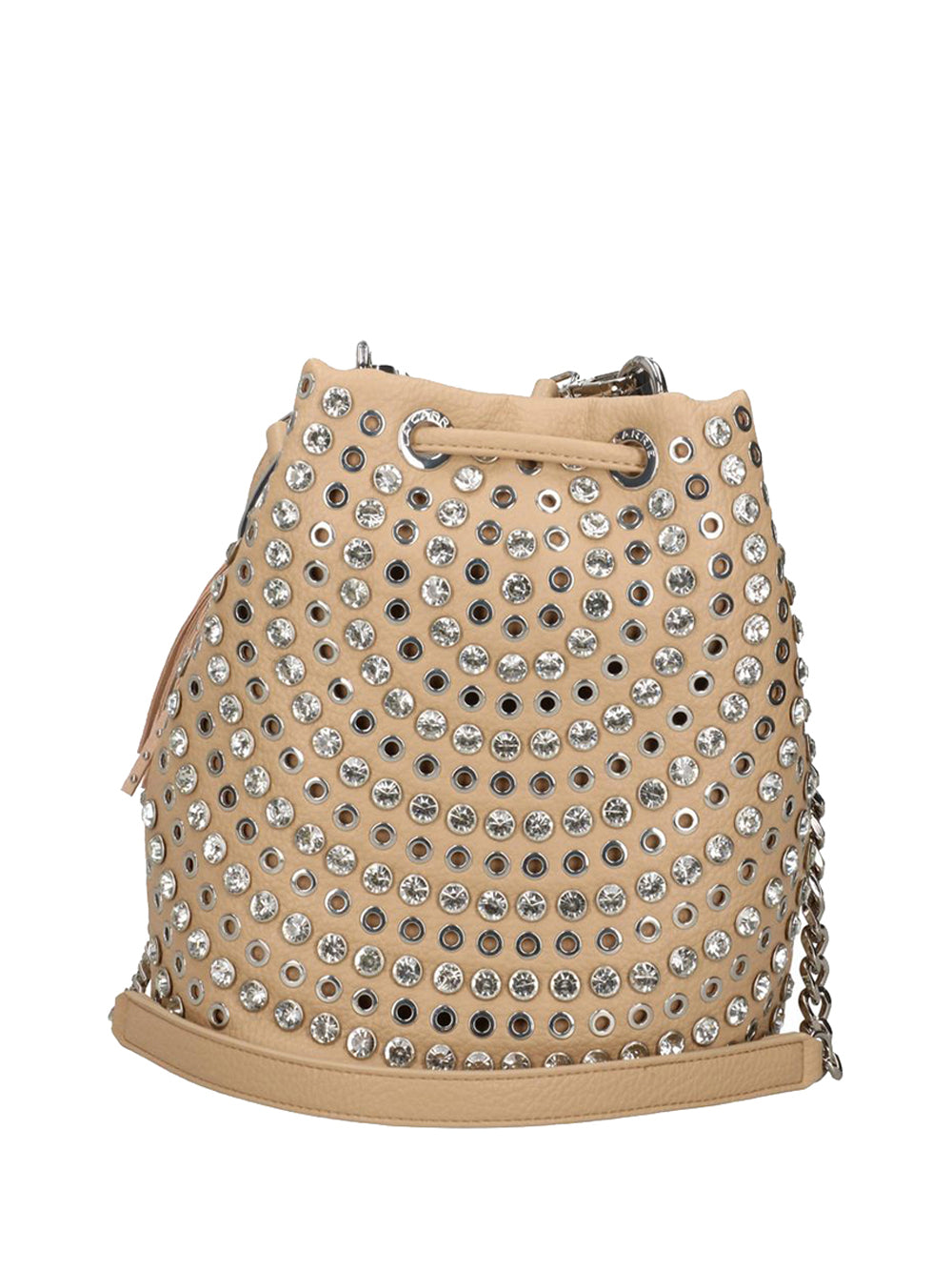 LA CARRIE Borsa a Secchiello con borchie Donna - Beige modello 161MEM208TBS