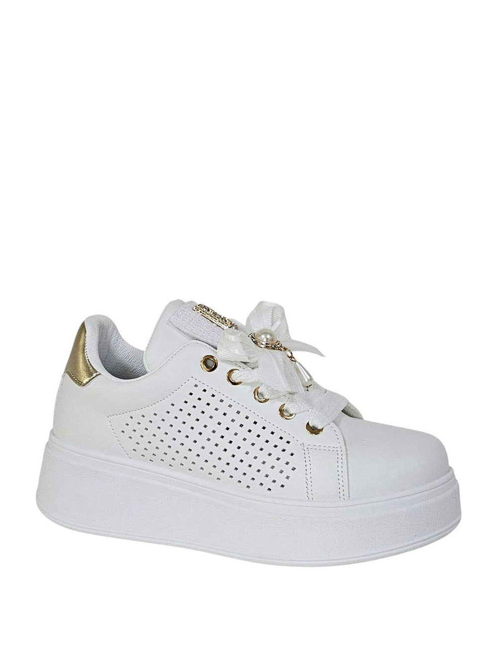 LAURA BIAGIOTTI Sneakers platform Donna - Bianco modello 9621