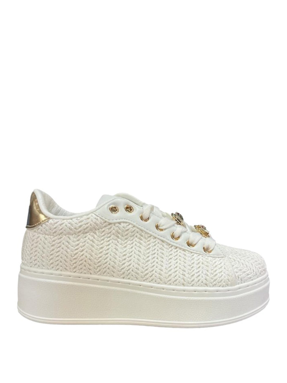 LAURA BIAGIOTTI Sneakers platform Donna - Bianco modello 9622