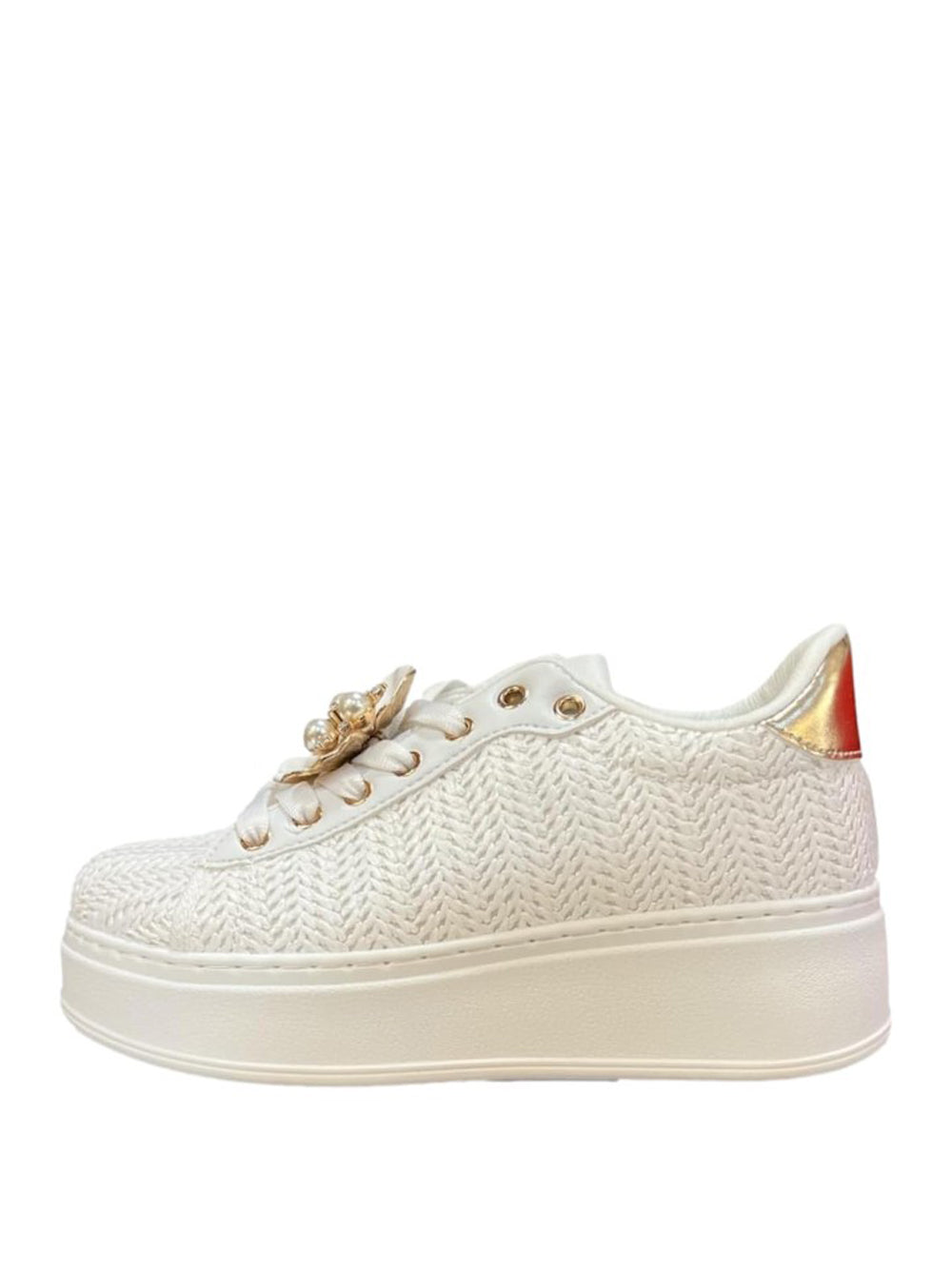 LAURA BIAGIOTTI Sneakers platform Donna - Bianco modello 9622