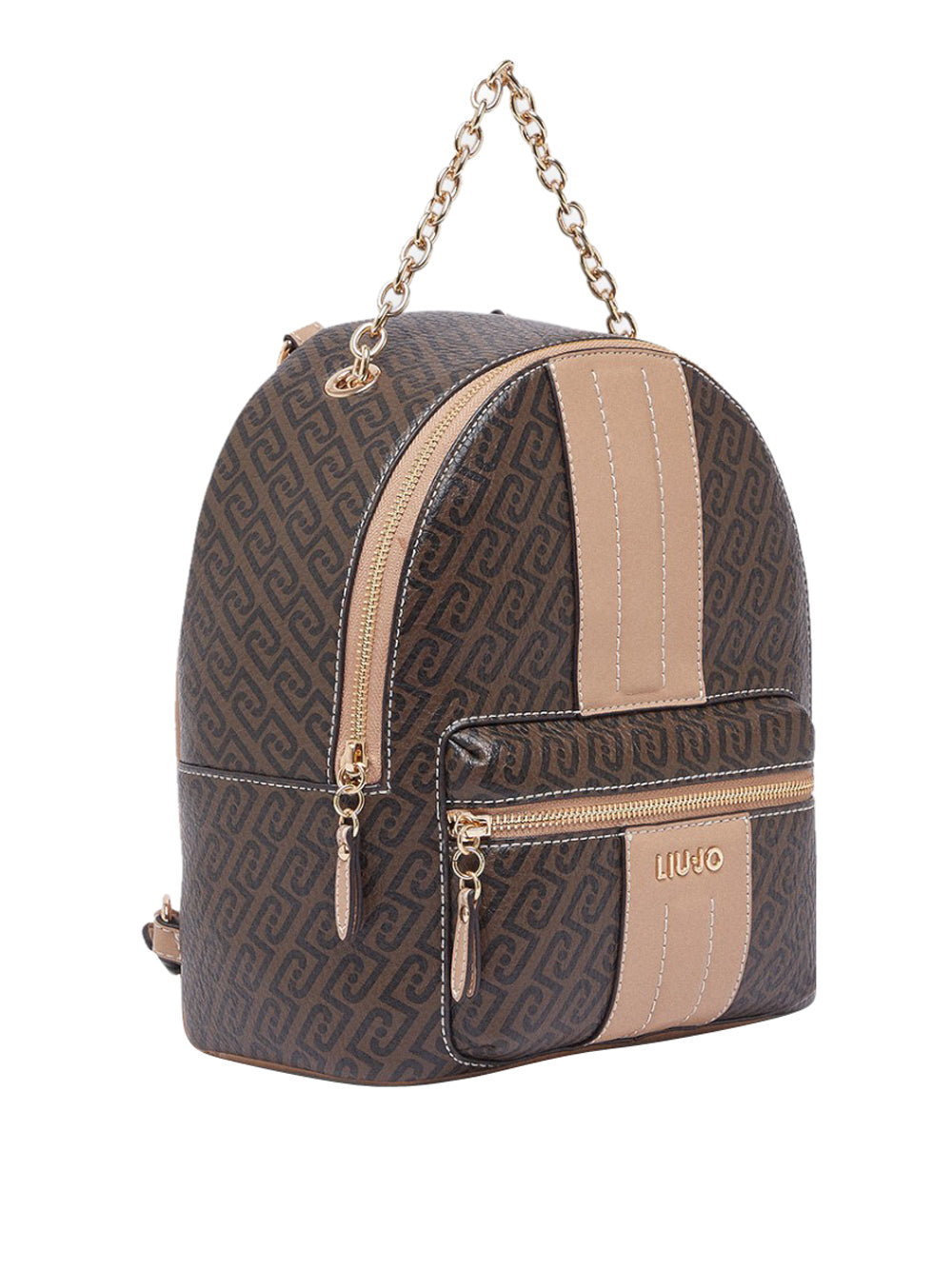 LIU.JO Borsa a Zainetto logato Donna - Crema modello AA6113J3865