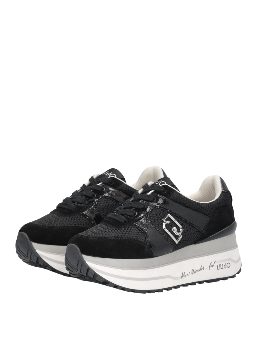 LIU.JO Sneakers platform Donna - Nero modello BA6019PX8052