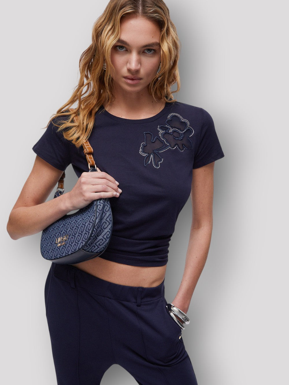 LIU.JO T-shirt Donna - Blu modello TA6155JS923