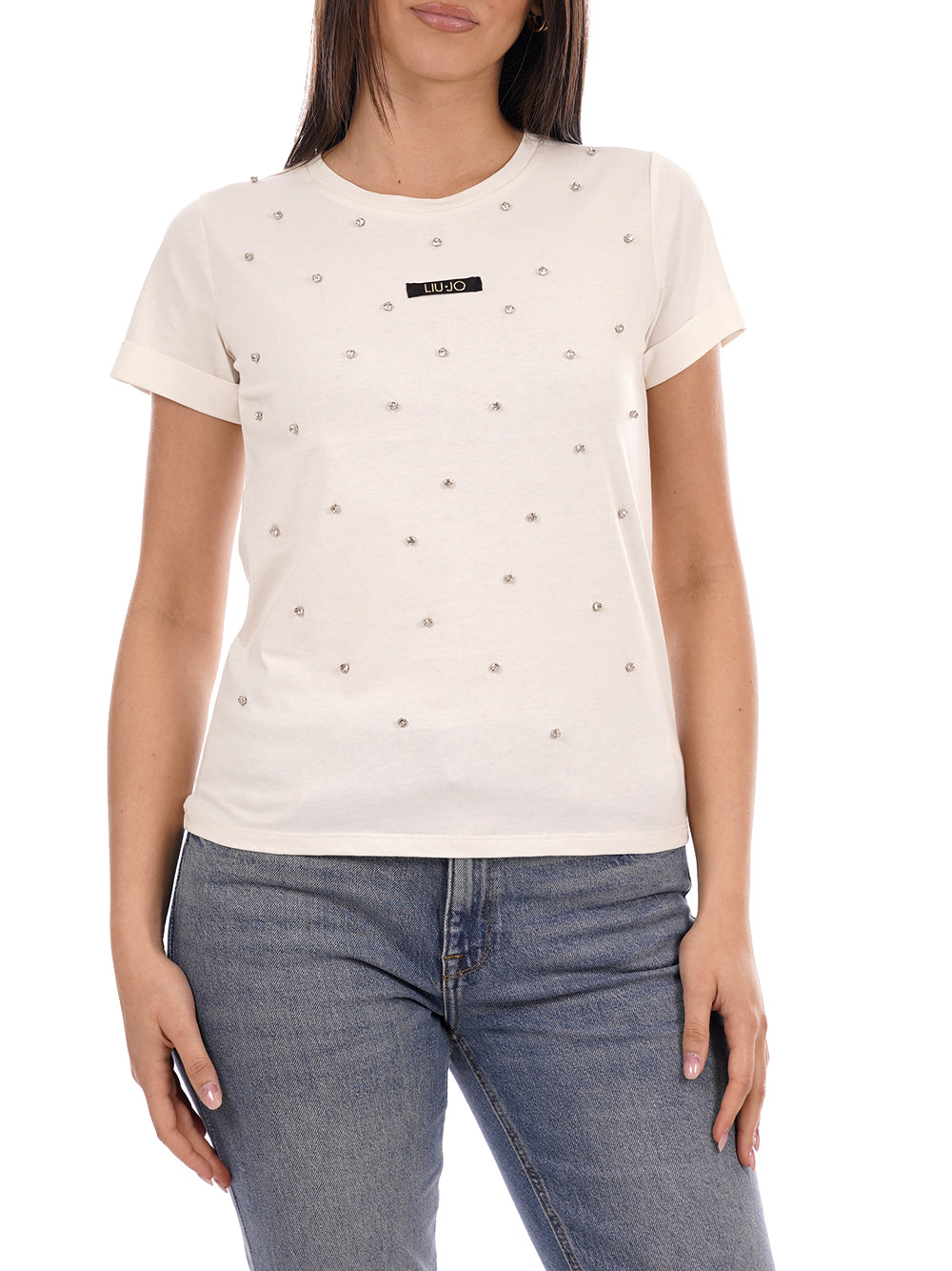 LIU.JO T-shirt Donna - Bianco modello TA6157JS923
