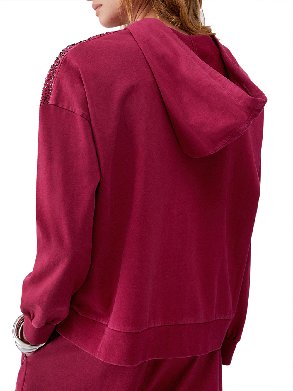 LIU.JO Felpa con zip Donna - Rosso modello TA6196JS008