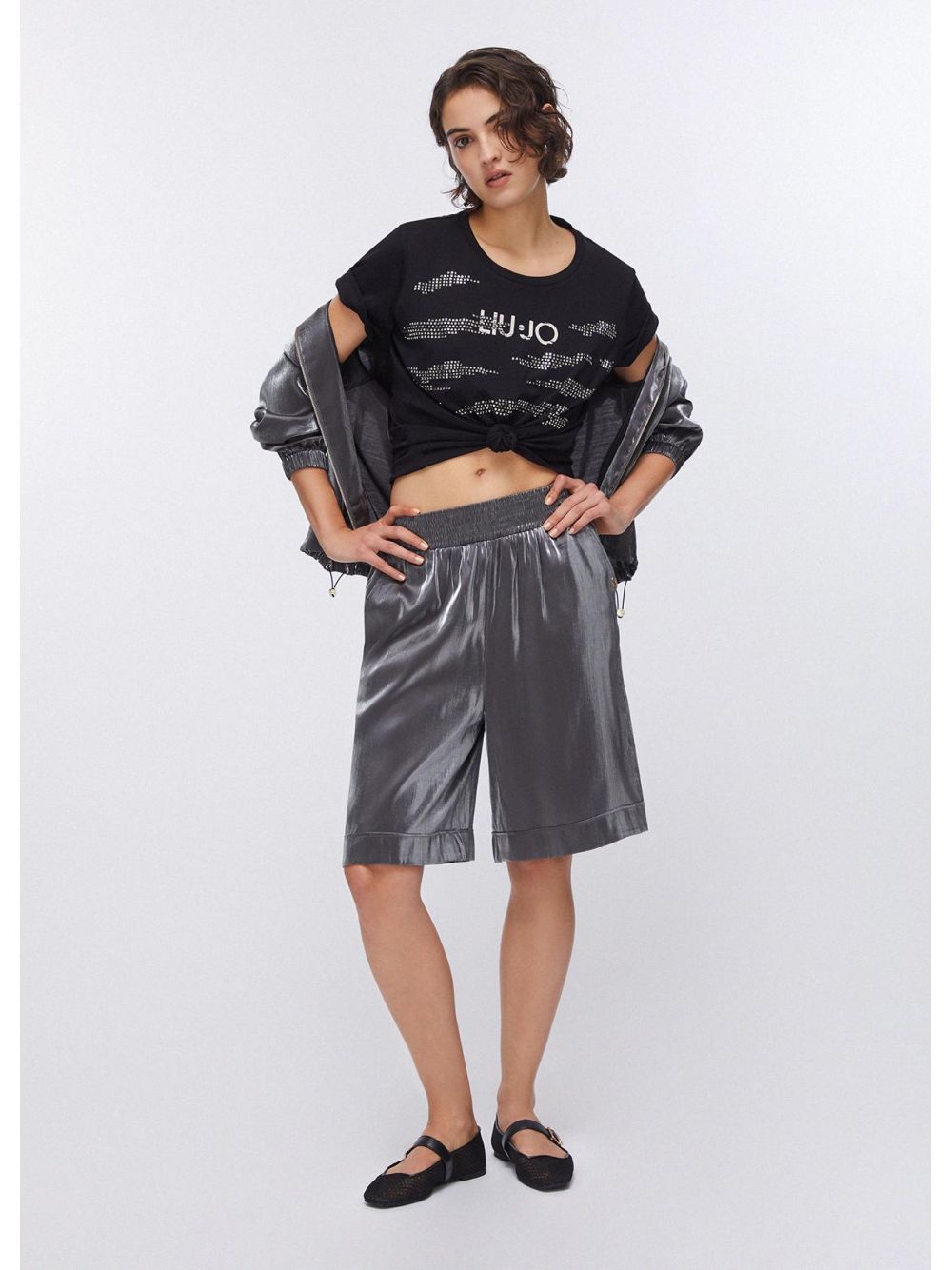 LIU.JO T-shirt Donna - Nero modello TA6265JS923